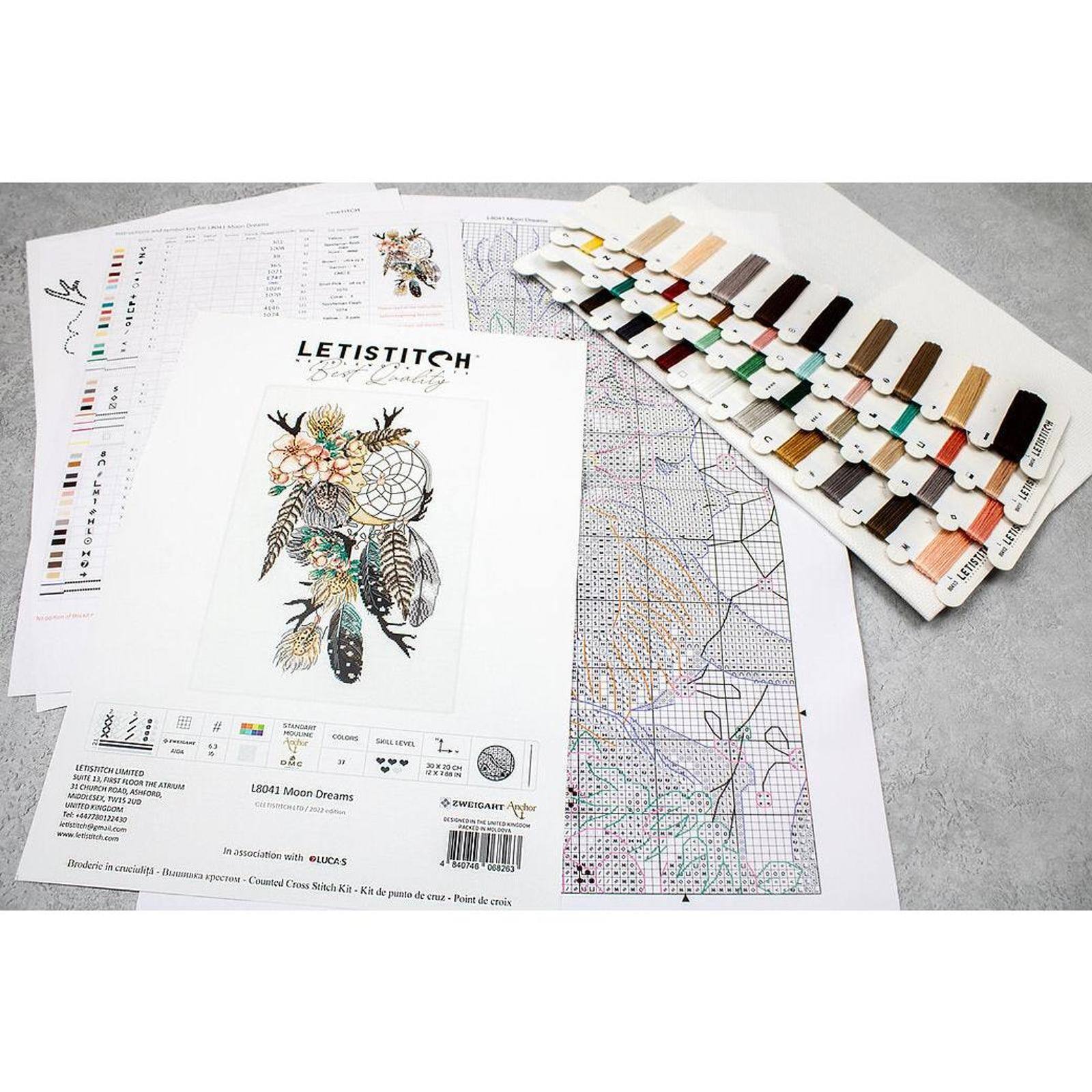 Letistitch Moon Dreams Counted Cross Stitch Kit