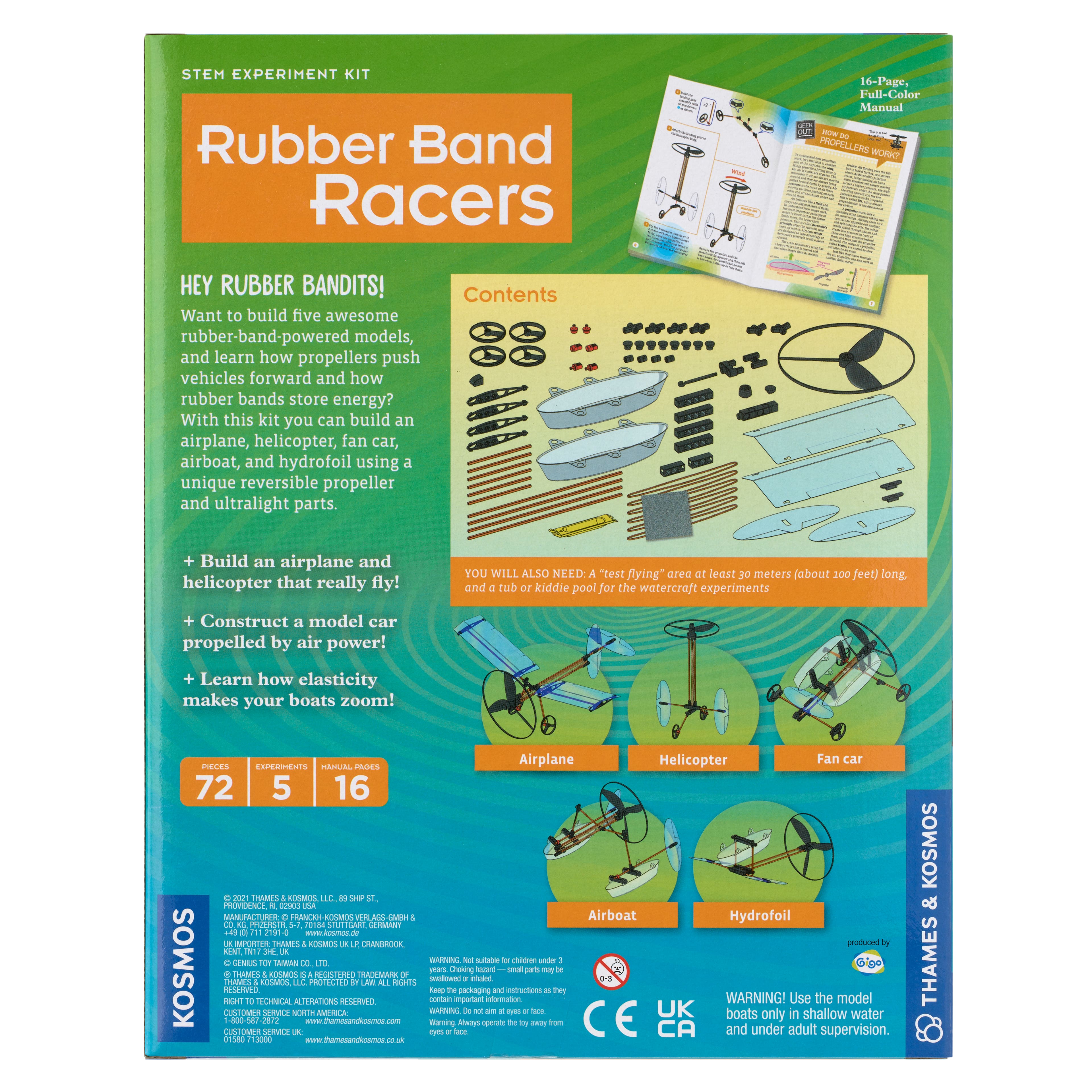 Super STRETCH Rubber Band Racer (Super-Stretch-1) 