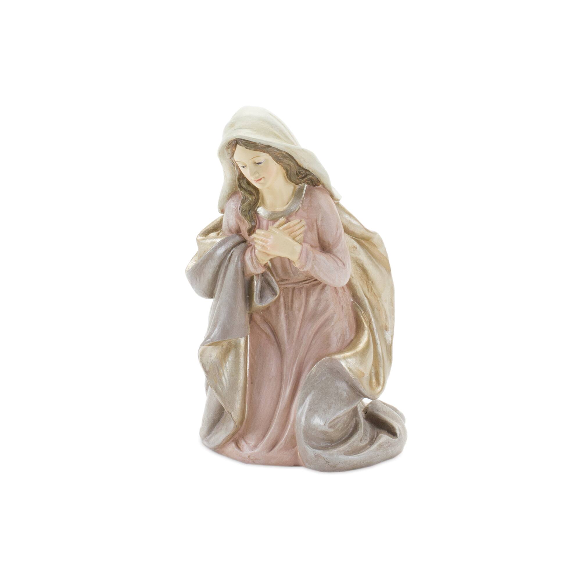 Gold Finished Holy Family Nativity Figurines Set