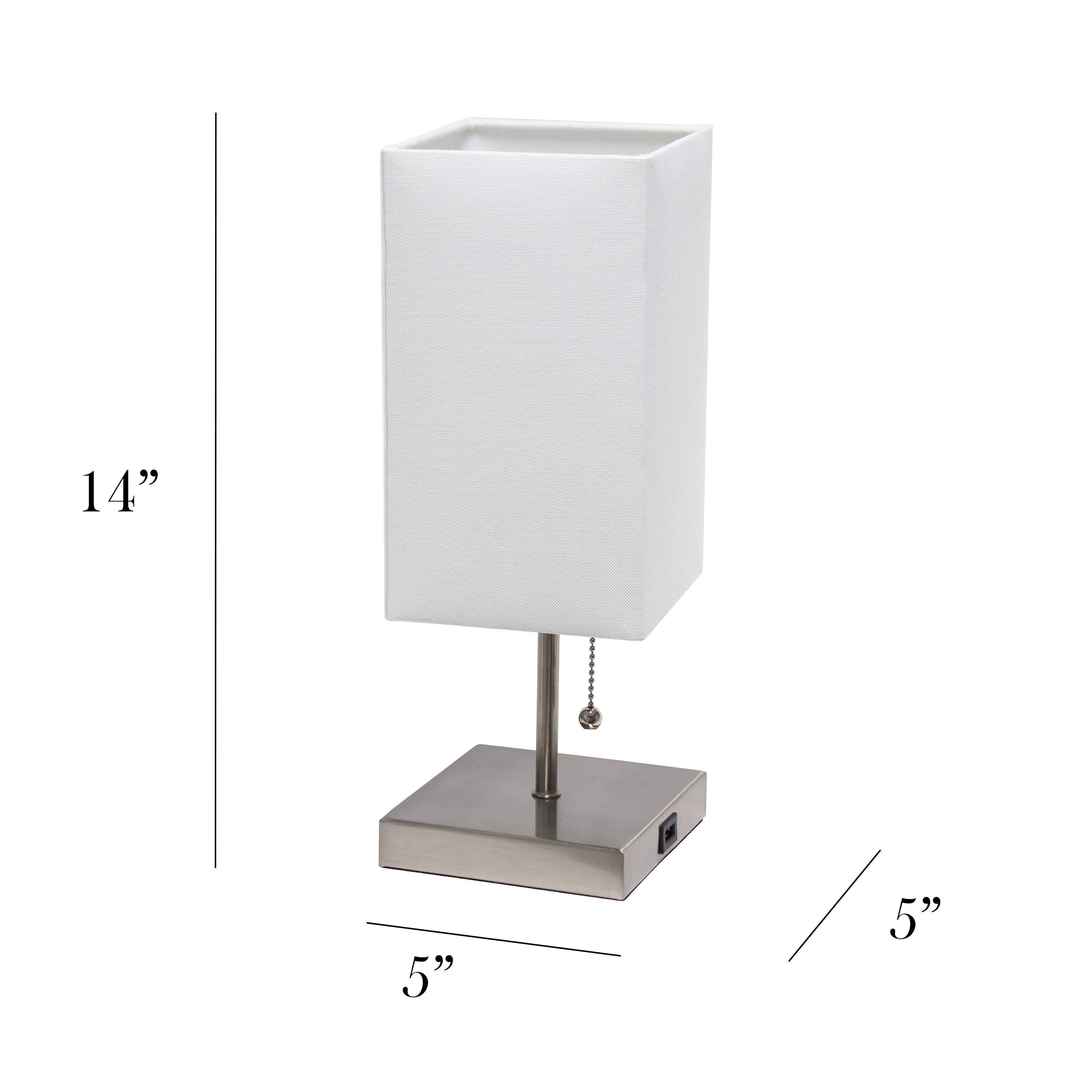 Simple Designs Stick Lamp with USB Charging Port