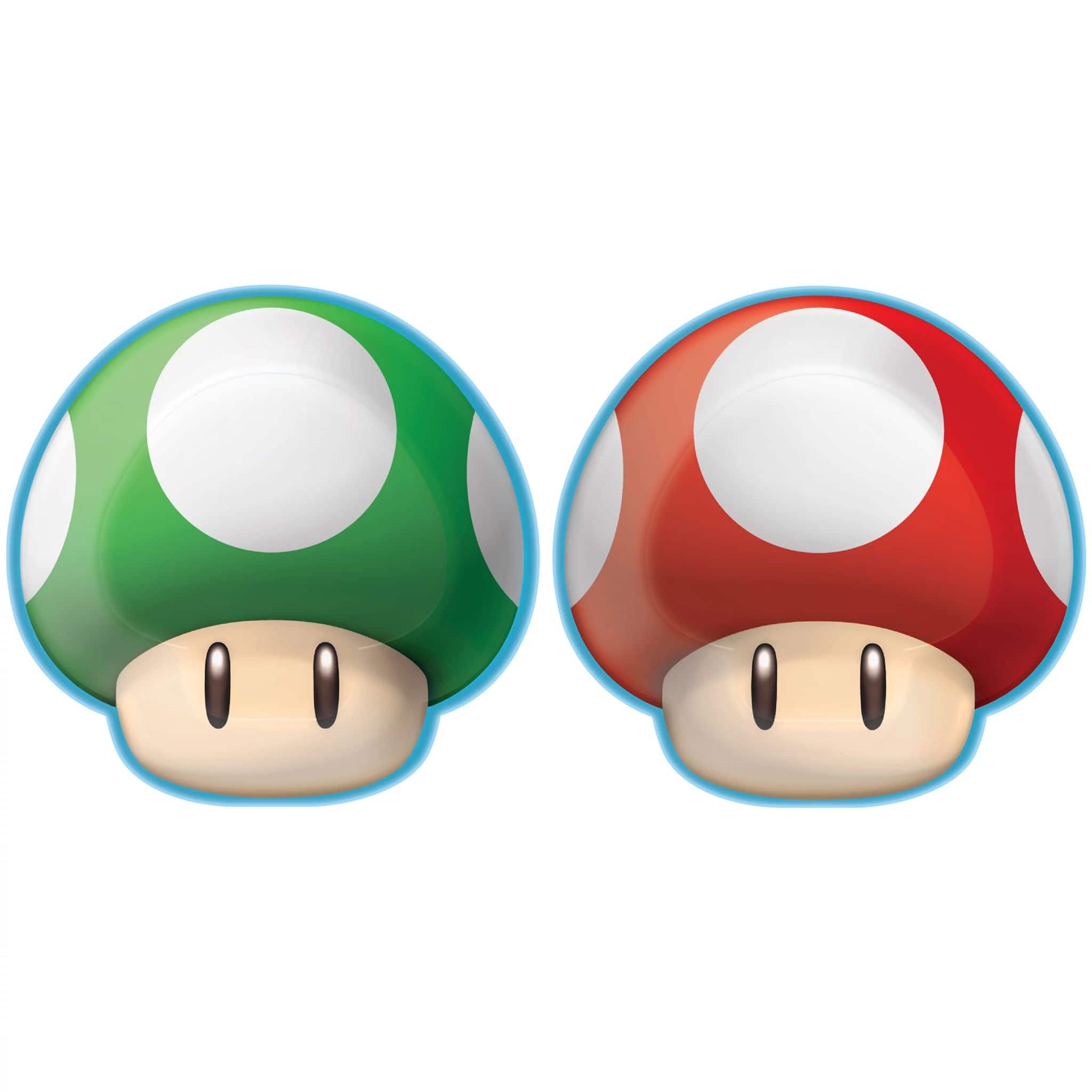 Super Mario Brothers 7&#x22; Shaped Plates, 24ct.