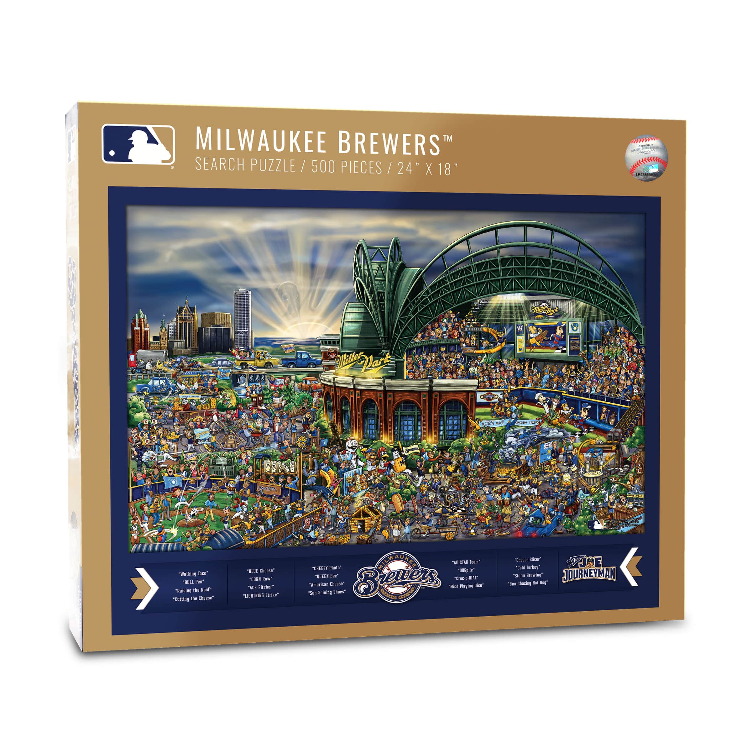 Joe Journeyman Milwaukee Brewers&#x2122; 500 Piece Jigsaw Puzzle