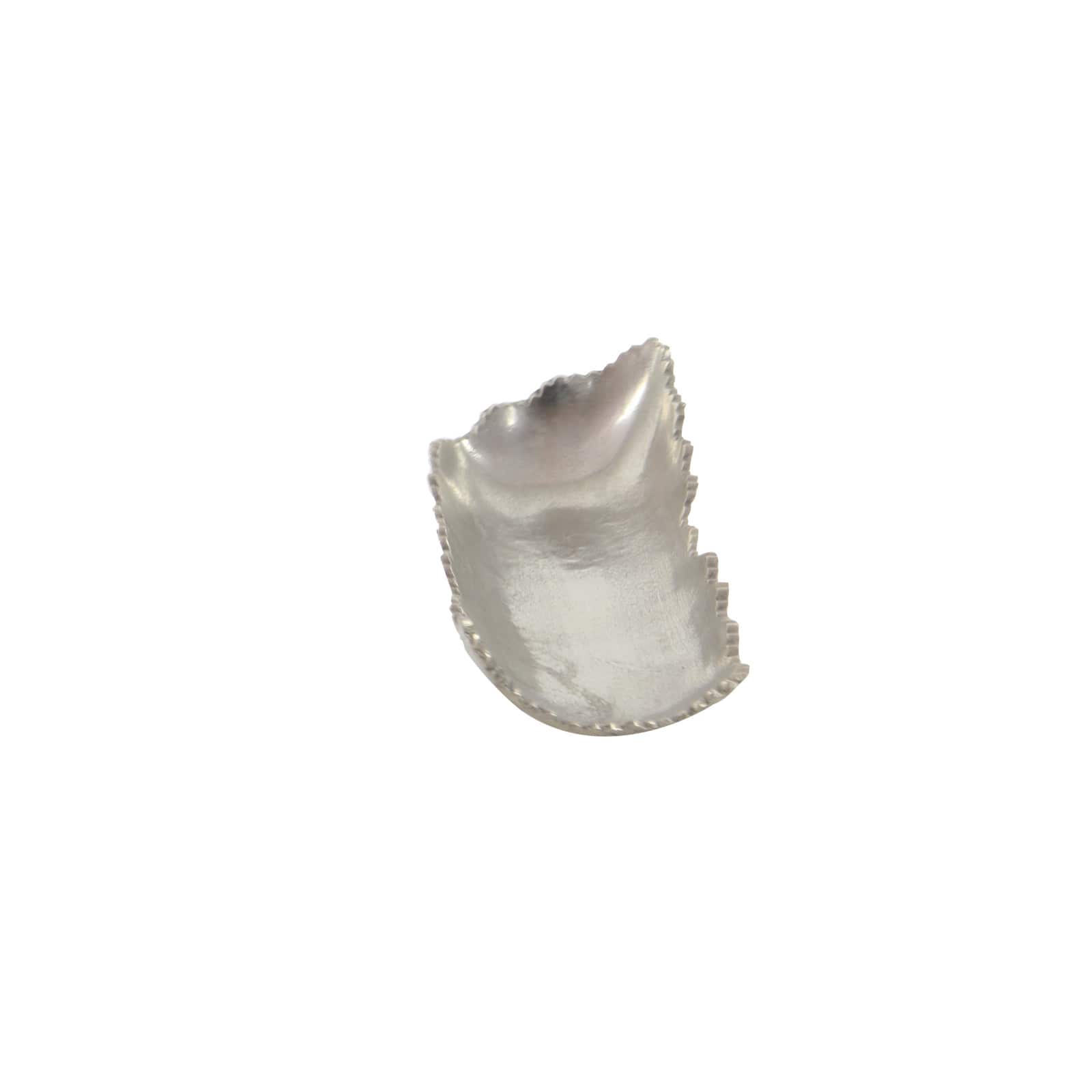 Silver Aluminum Contemporary Tray