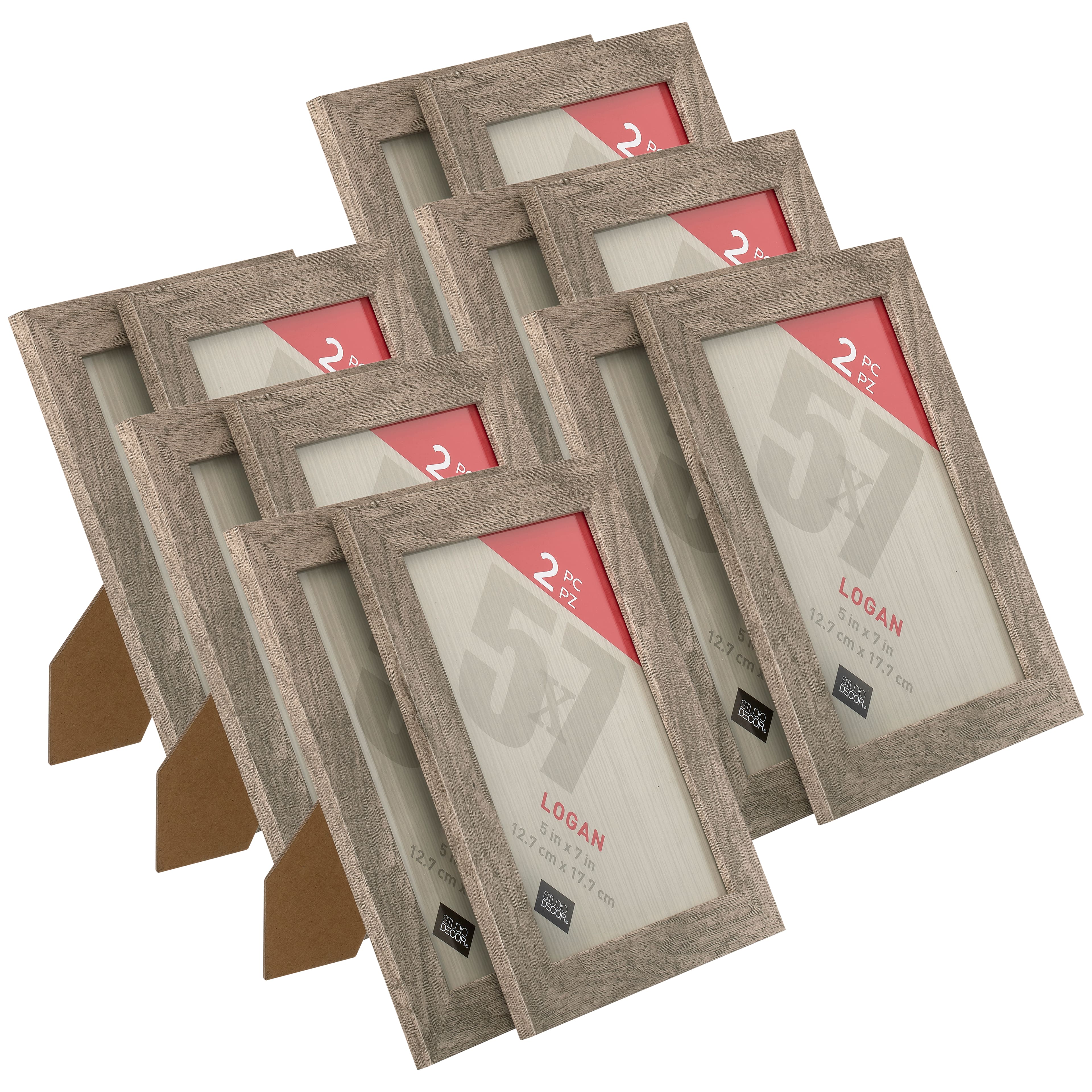 12 Packs: 2 ct. (24 total) Gray Tabletop Frames, Logan by Studio D&#xE9;cor&#xAE;