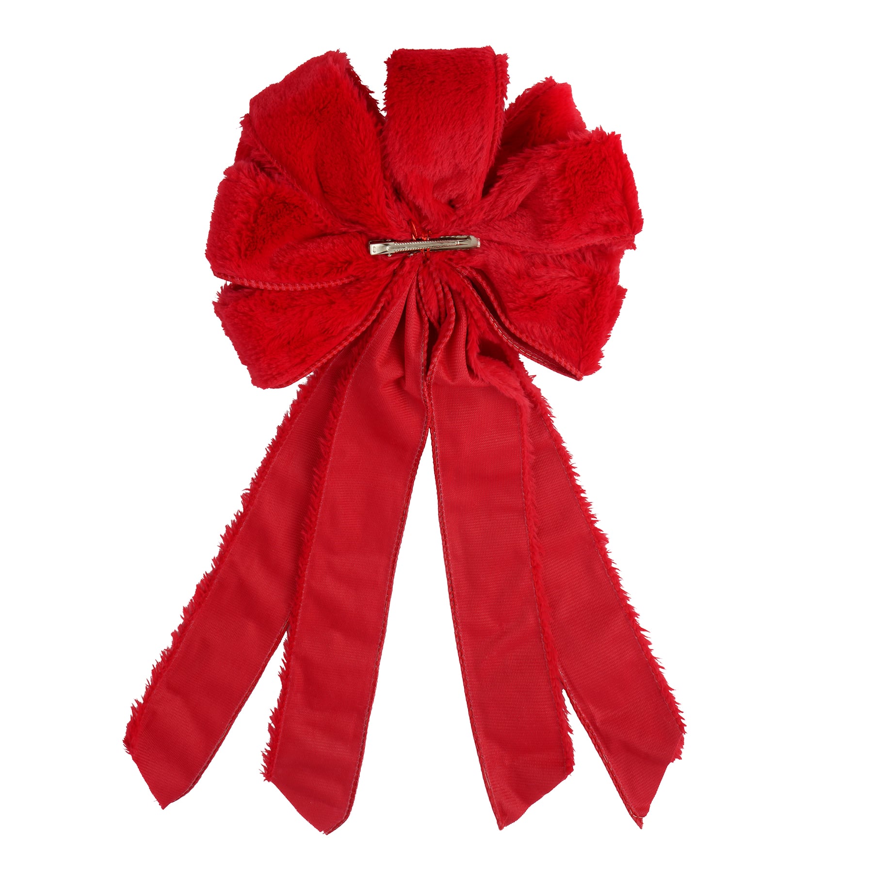 21&#x22; Faux Fur Tree Bow by Celebrate It&#xAE;