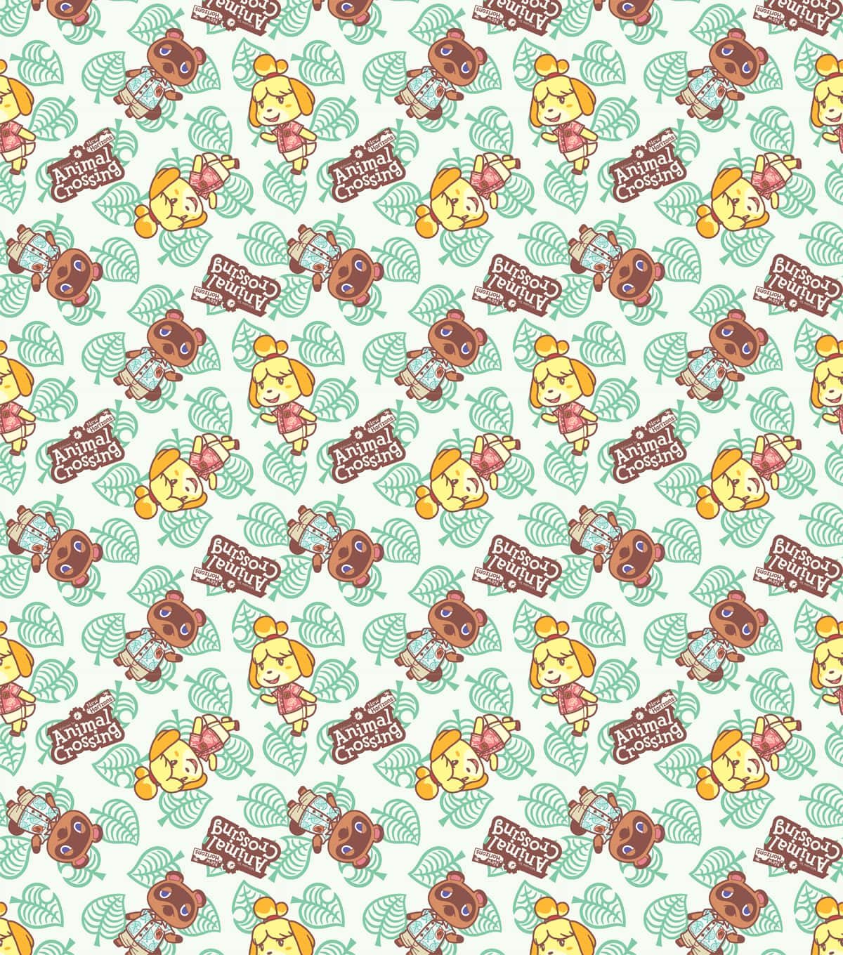 Animal crossing fleece discount fabric