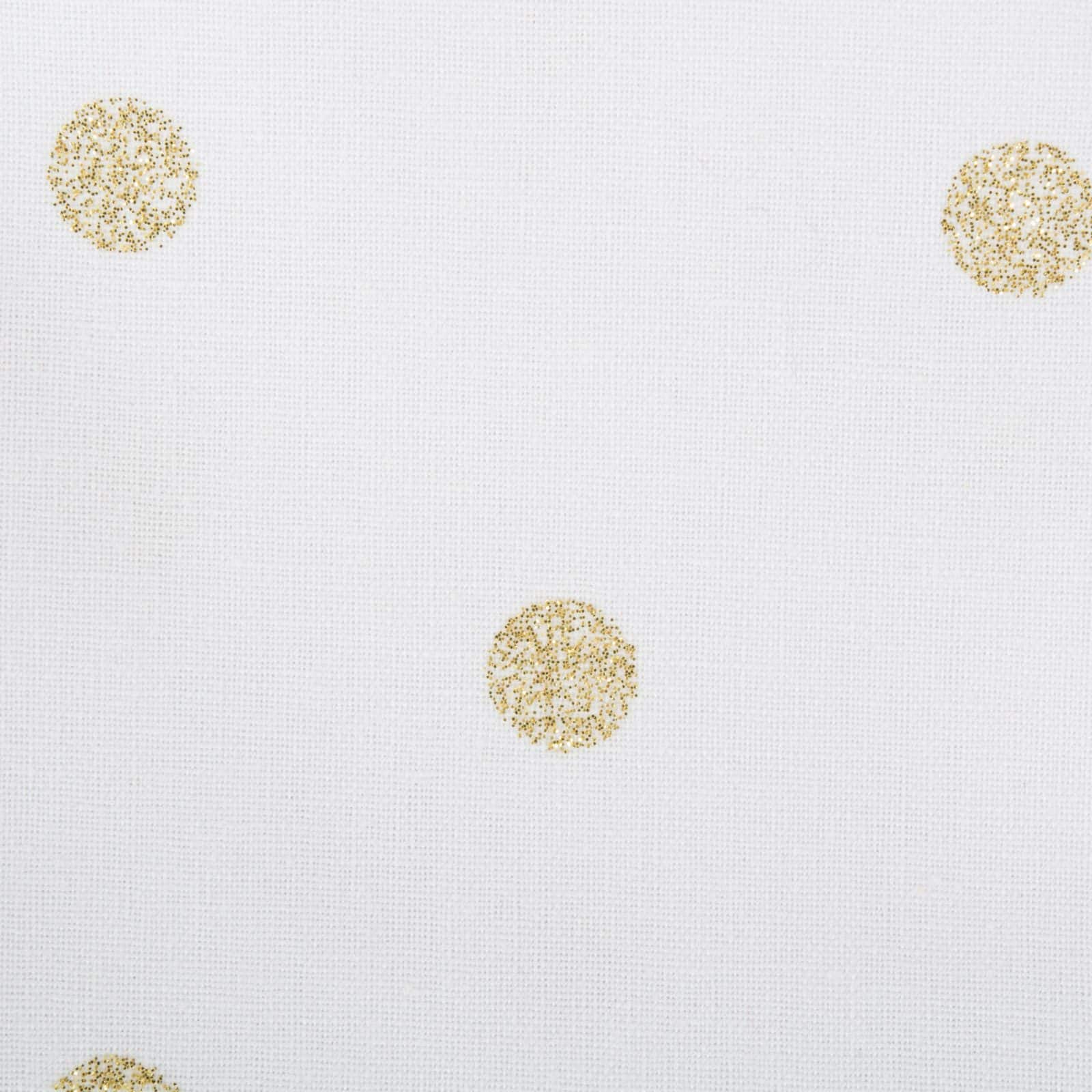 DII® White & Gold Metallic Polka Dot Napkin, 4ct.