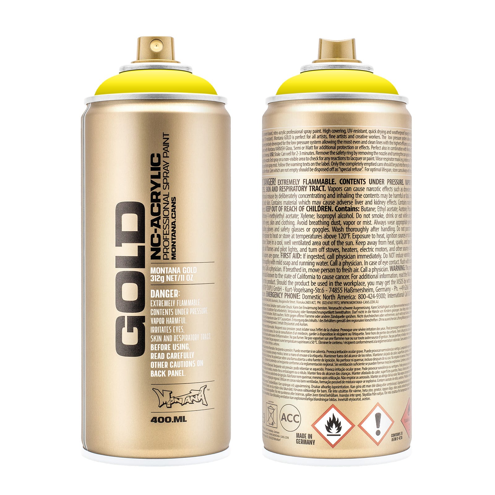 Montana&#x2122; Cans GOLD Process Color Spray Paint, 400mL