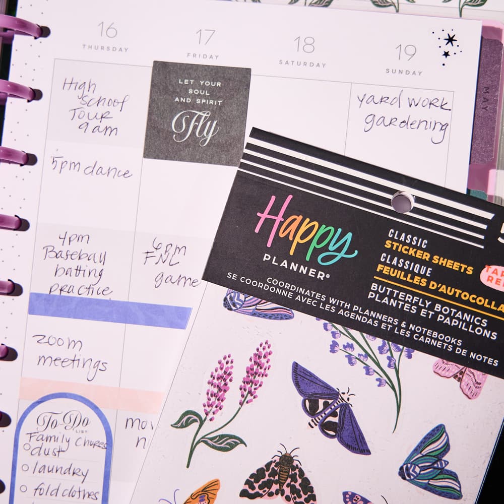 The Classic Happy Planner&#xAE; Butterfly Botanics Sticker Book