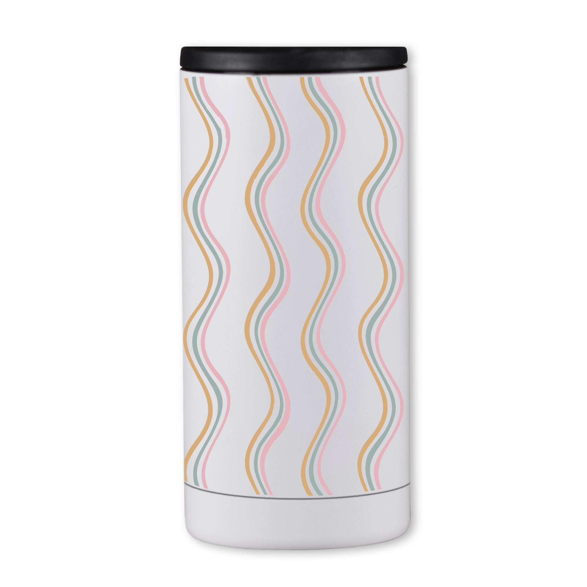 Modern Wavy Stripes 12oz. Koozie
