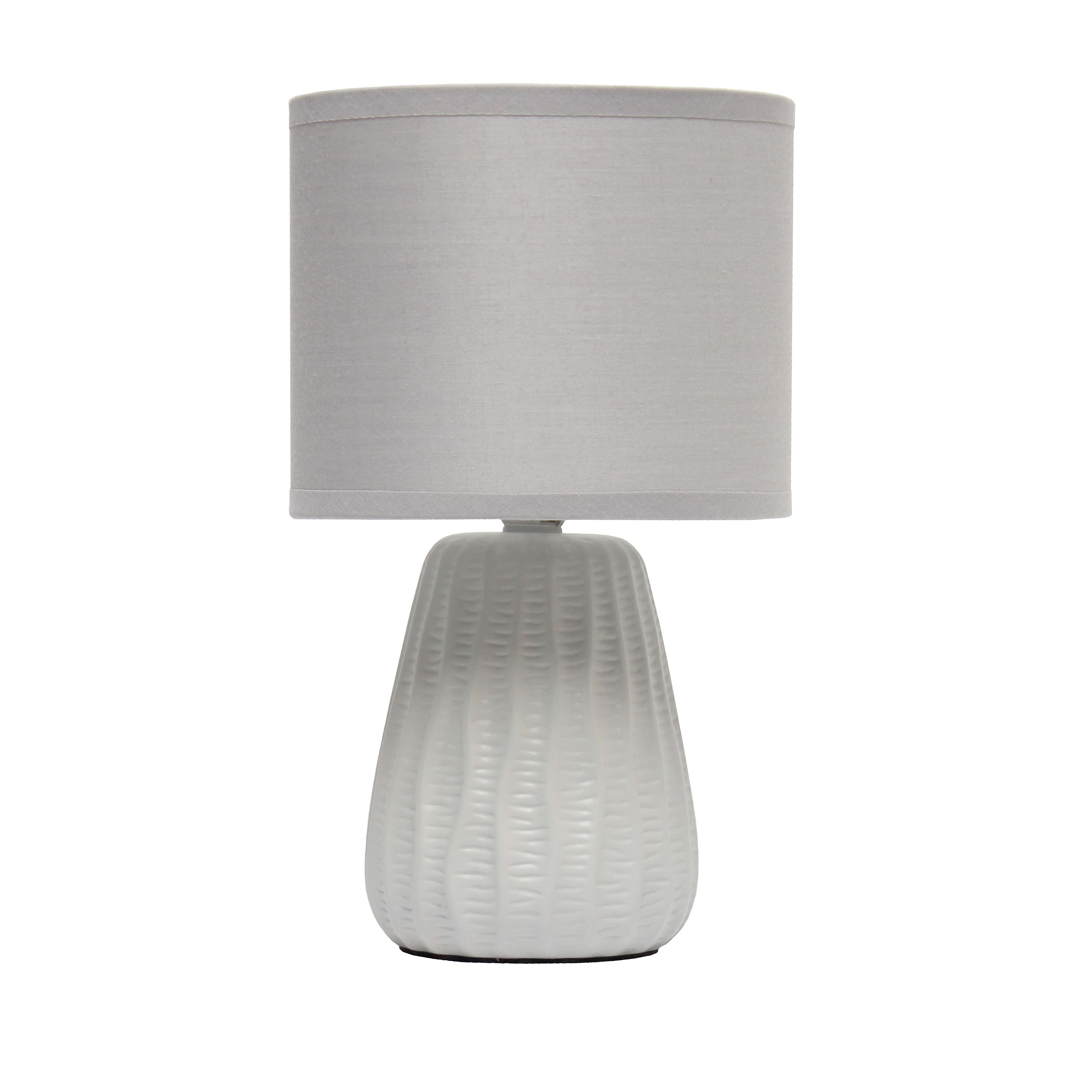 Simple Designs 11" Mini Ceramic Pastel Table Lamp