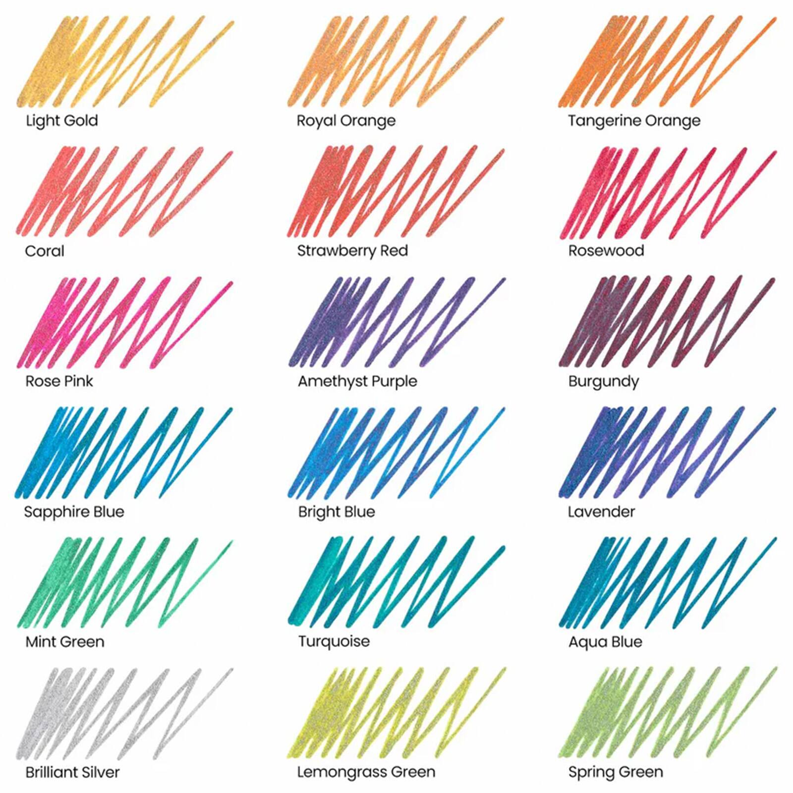 Arteza&#xAE; 1mm Iridescent Super Glitter Gel Pens