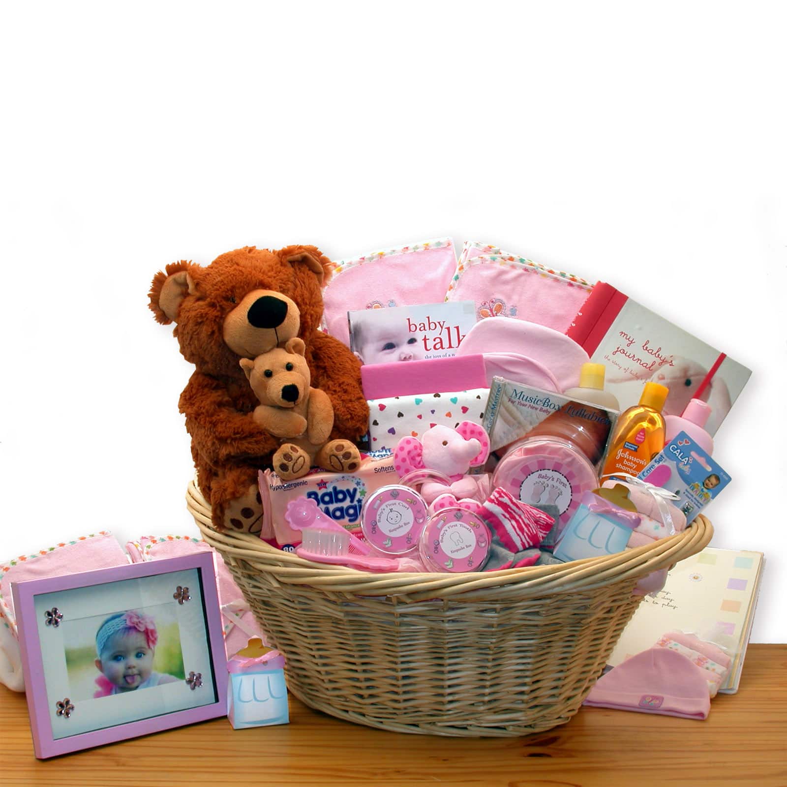 Deluxe Welcome Home Precious Baby Girl Basket