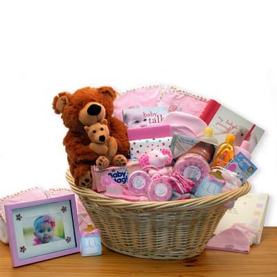 Deluxe Welcome Home Precious Baby Girl Basket | Michaels