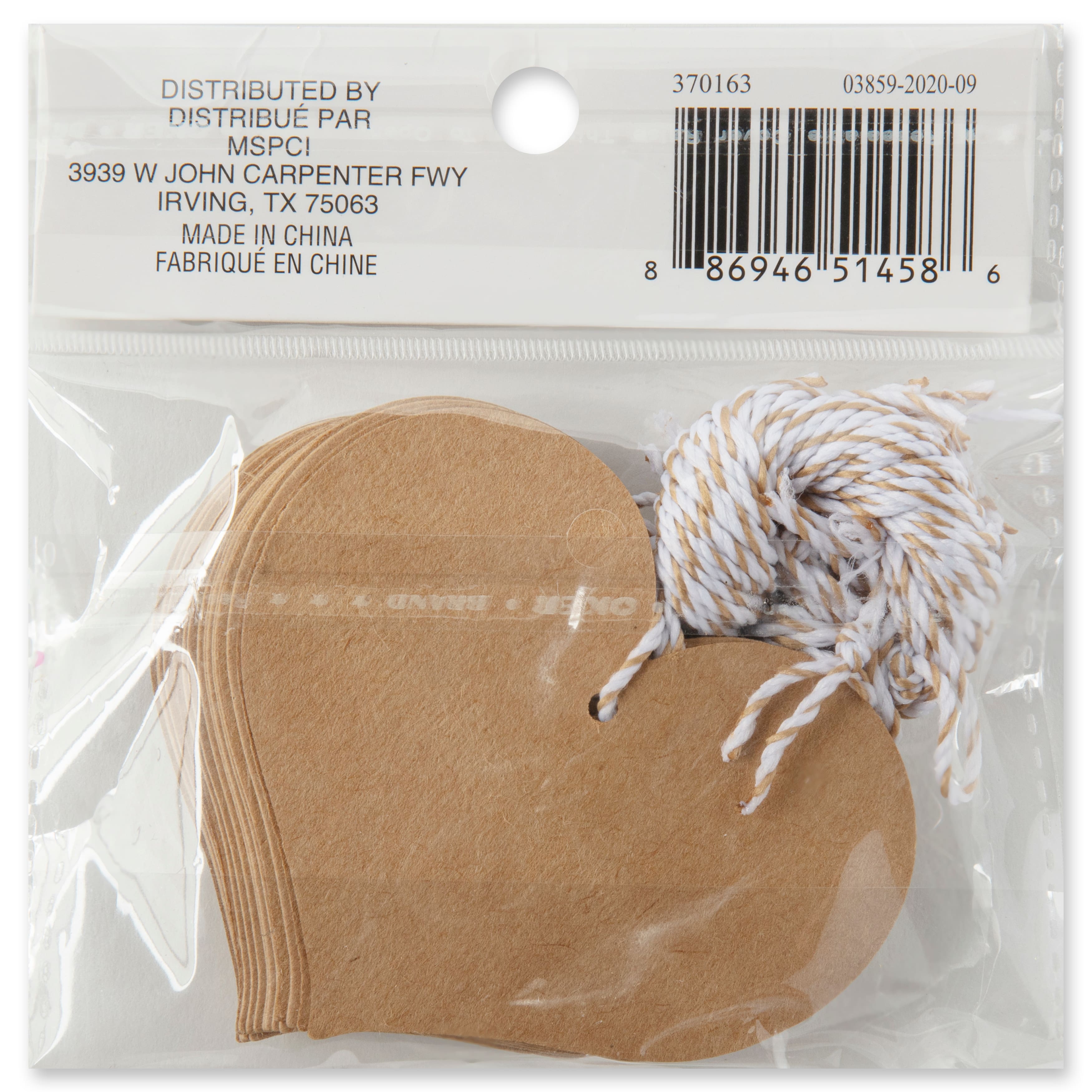 12 Packs: 20 ct. (240 total) Kraft Heart Tags by Recollections&#x2122;