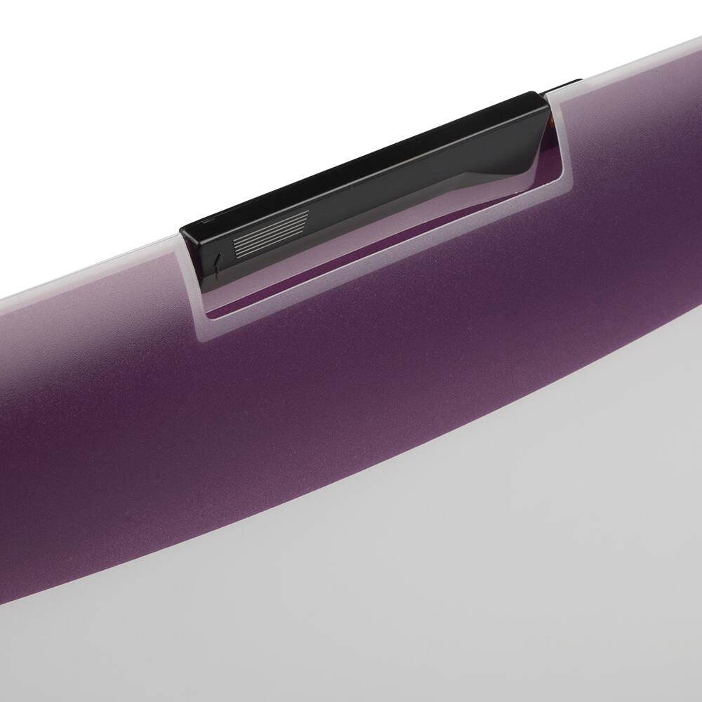 JAM Paper 9" x 12" Purple Plastic Report Cover with Swing Lock Clip, 20ct.