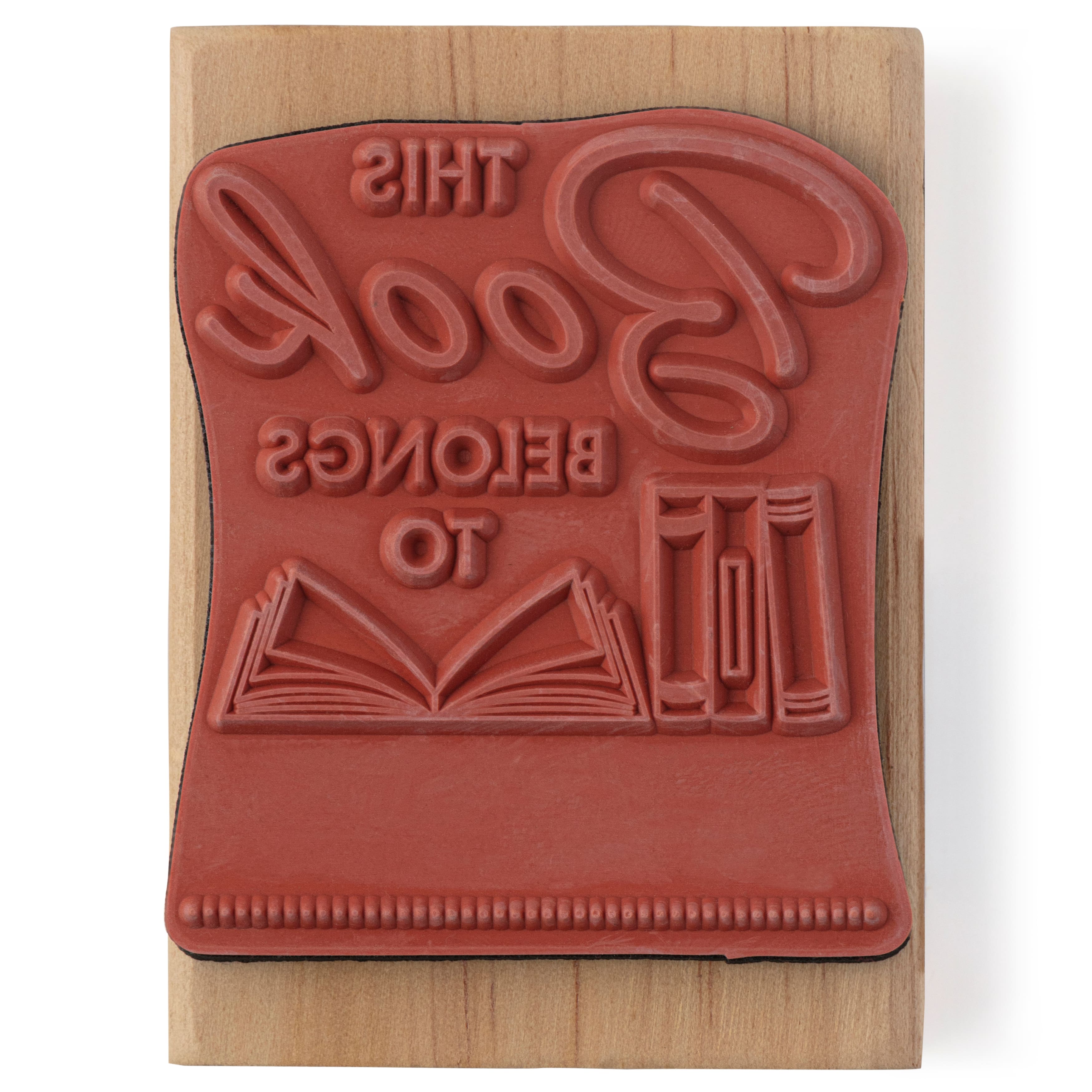 6 Pack: This Book Belongs To Wood Stamp by Recollections&#xAE;