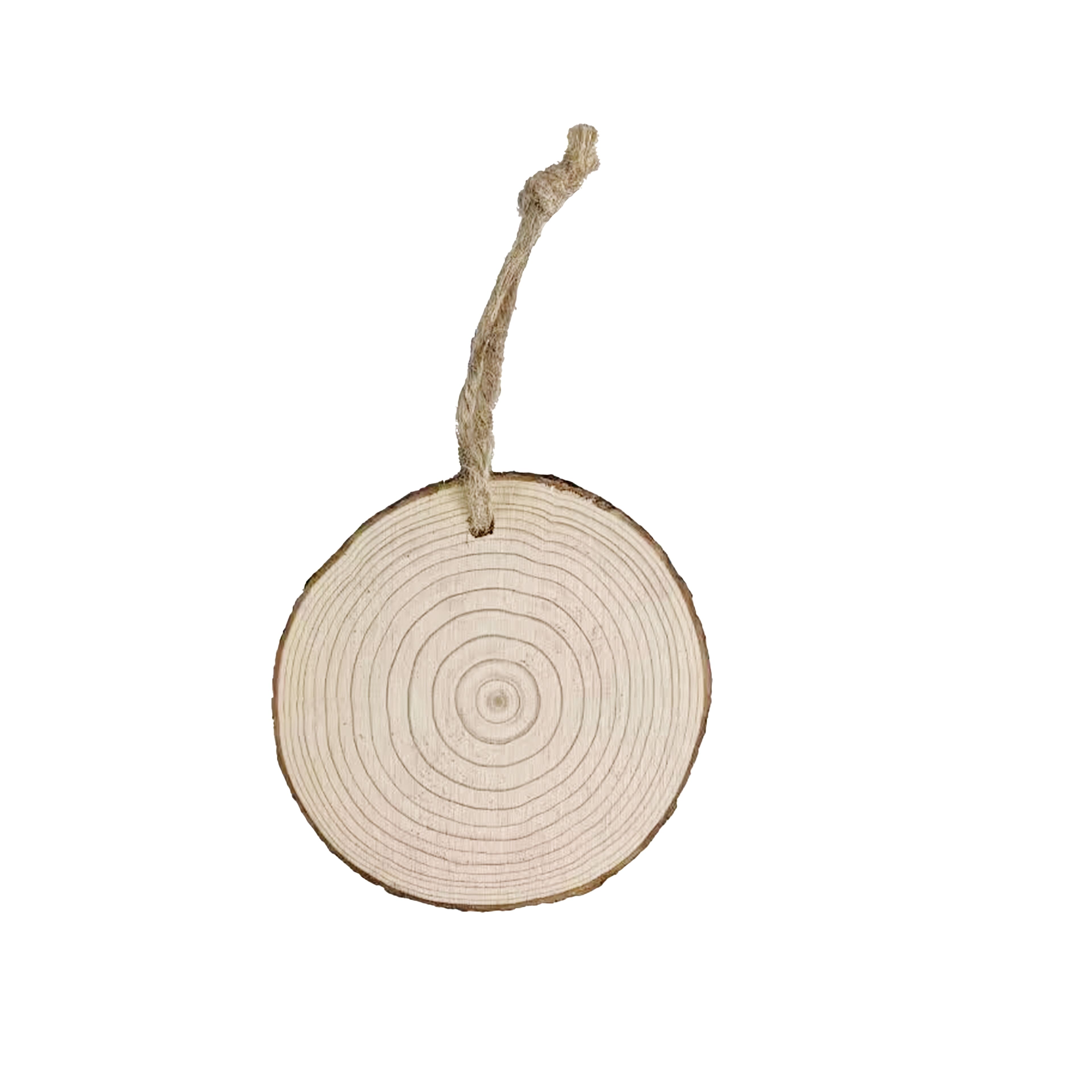 4&#x22; Rustic Round DIY Pinewood Ornaments, 5ct. by Ashland&#xAE;
