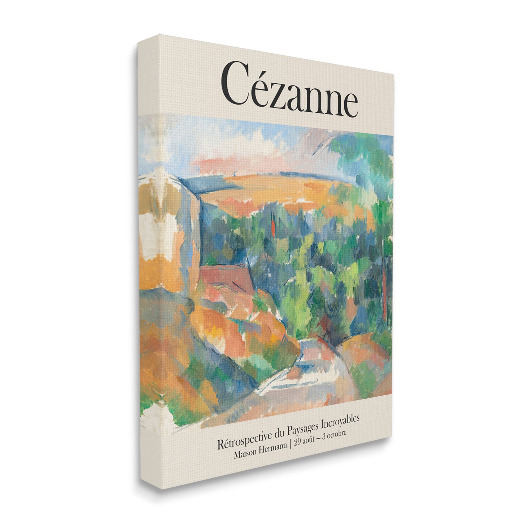 Stupell Industries Traditional Cezanne Landscape Painting Exhibition Poster Canvas Wall Art