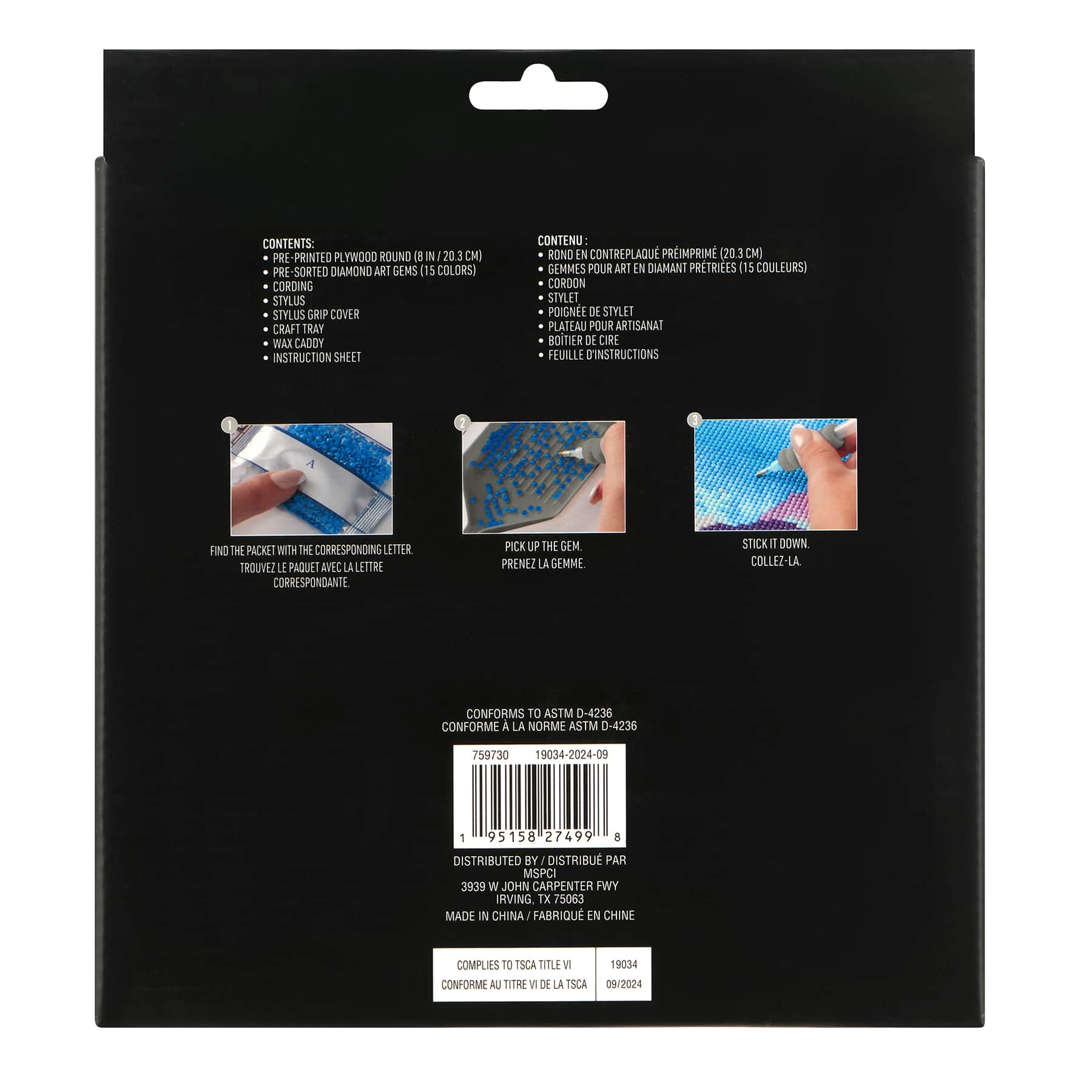 Butterfly Wood Plaque Diamond Art Kit by Make Market&#xAE;