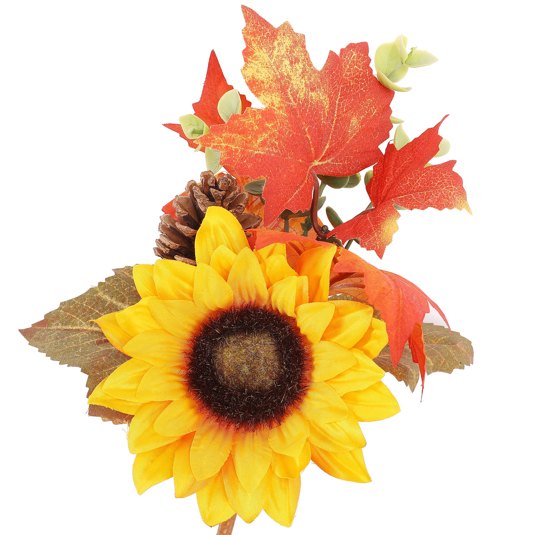 10&#x22; Yellow Sunflower &#x26; Pinecone Pick by Ashland&#xAE;