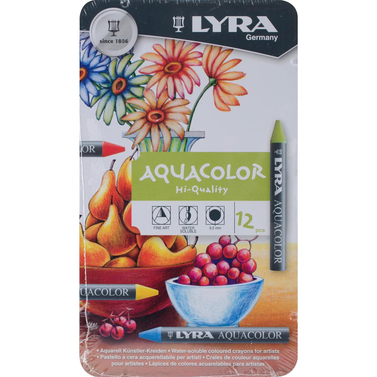 Review of Lyra AquaColor Water-Soluble Wax Crayons - Kick in the