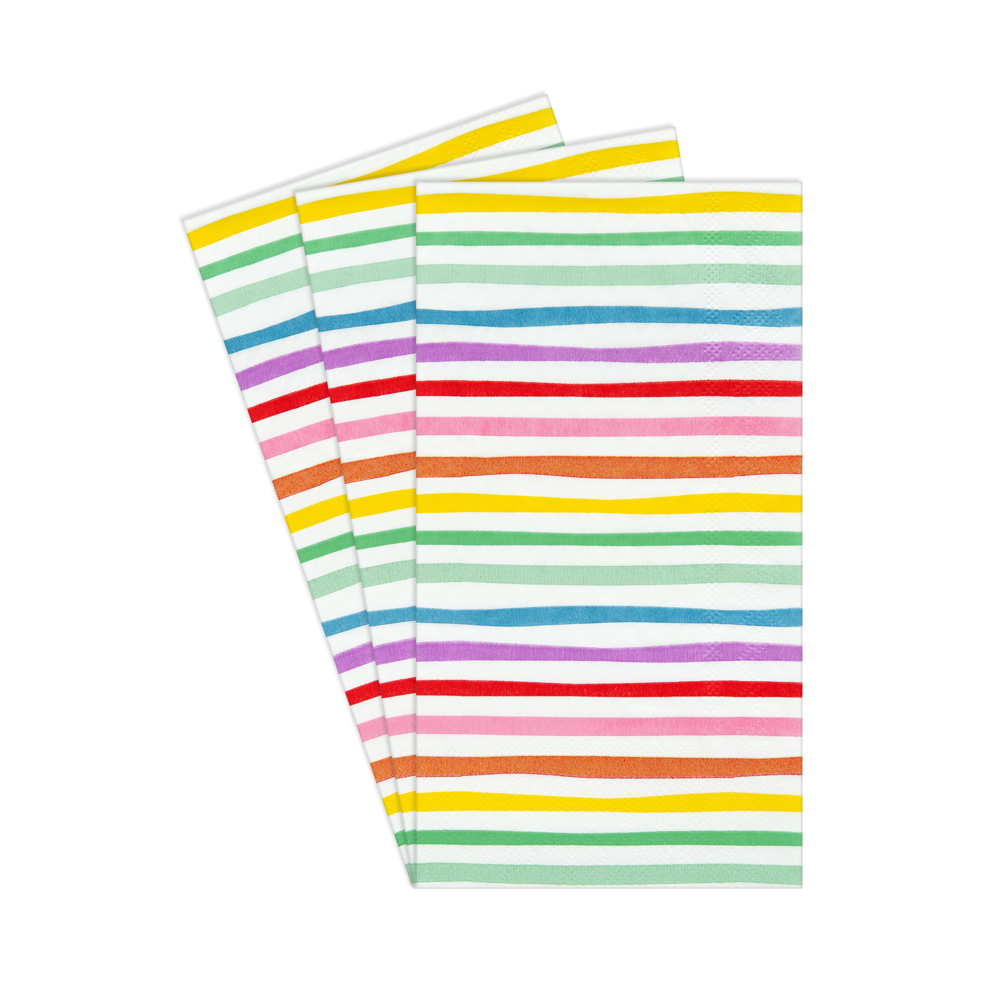 12 Packs: 20 ct. (240 total) Multicolor Stripes Paper Napkins by Celebrate It&#x2122;
