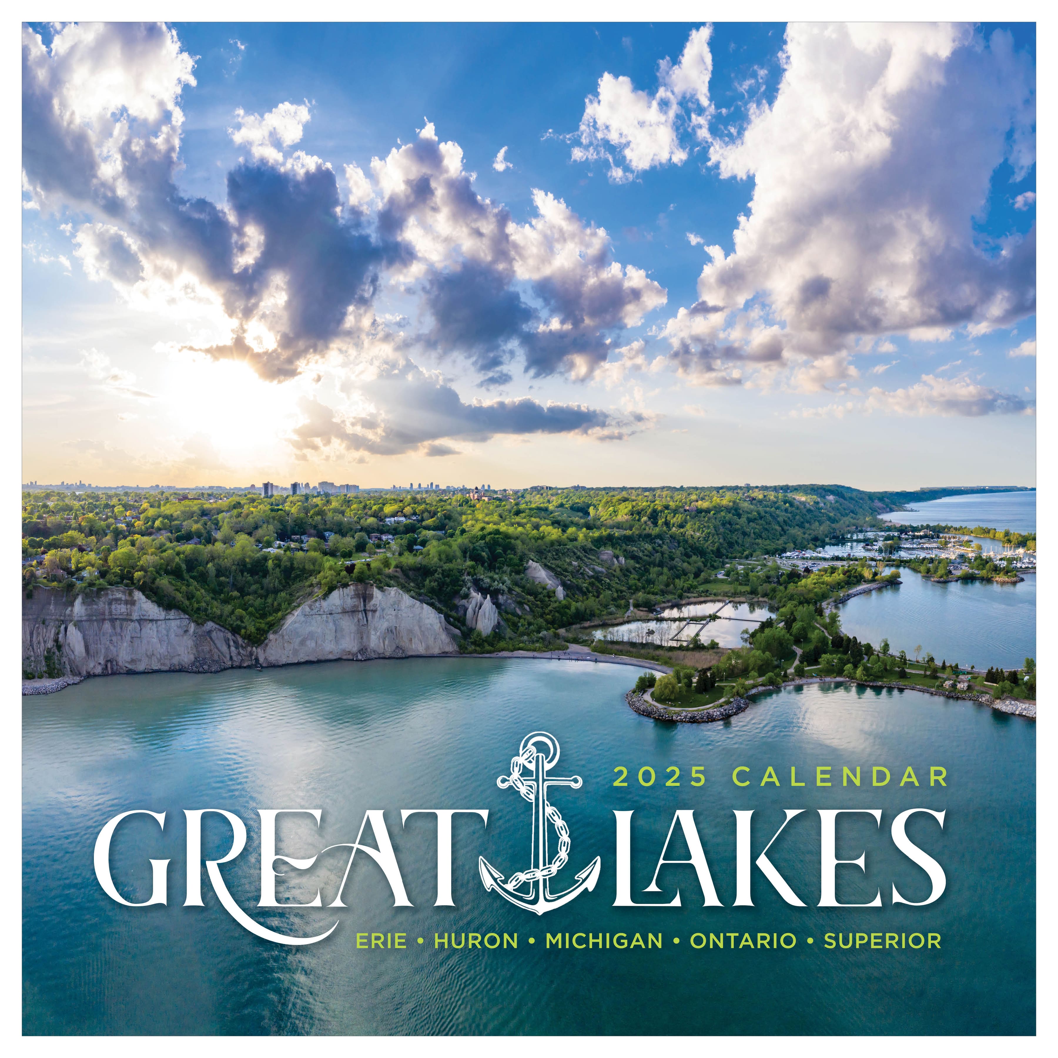 TF Publishing 2025 Great Lakes Wall Calendar