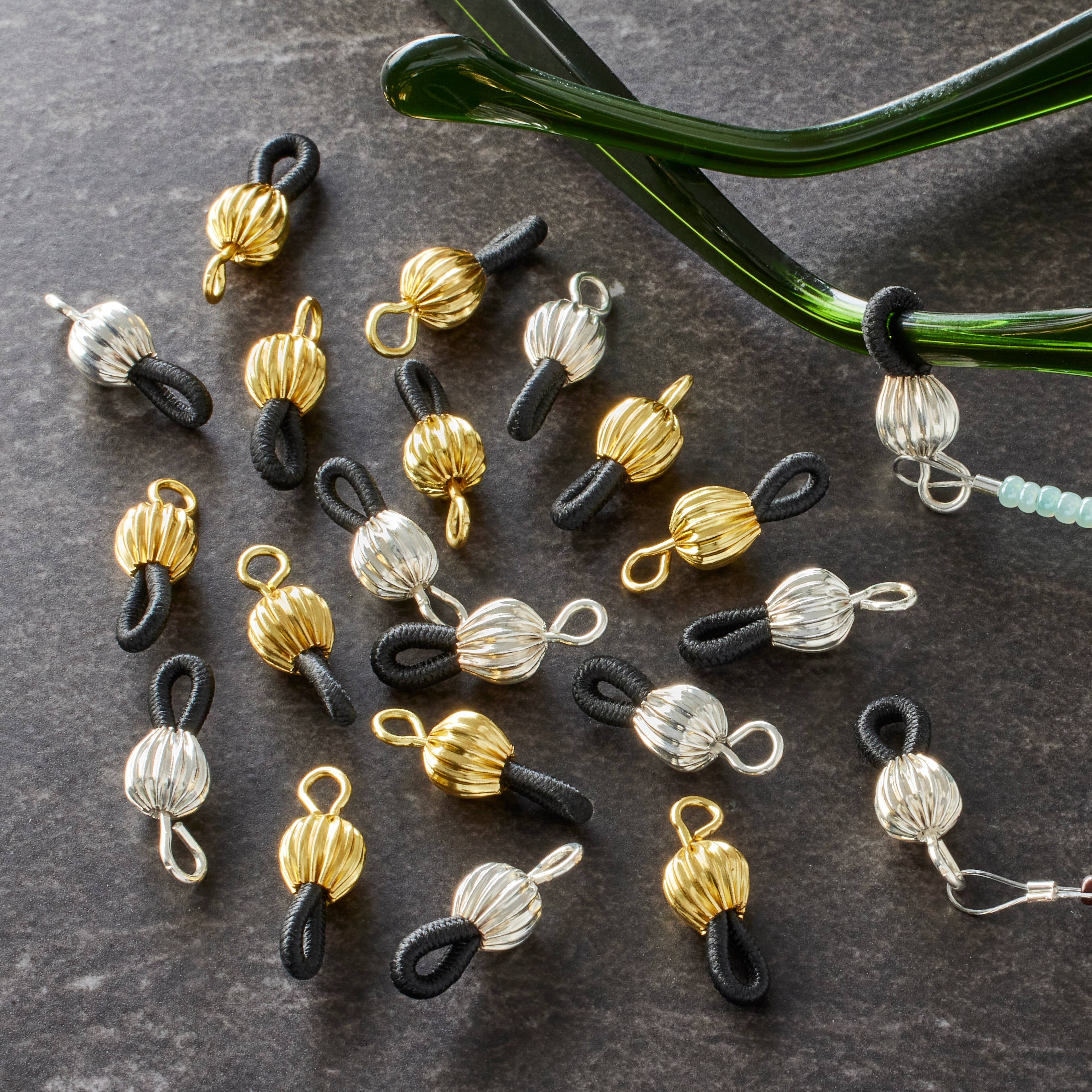 12 Packs: 20 ct. (240 total) Gold & Silver Eyeglass Holders by Bead Landing™