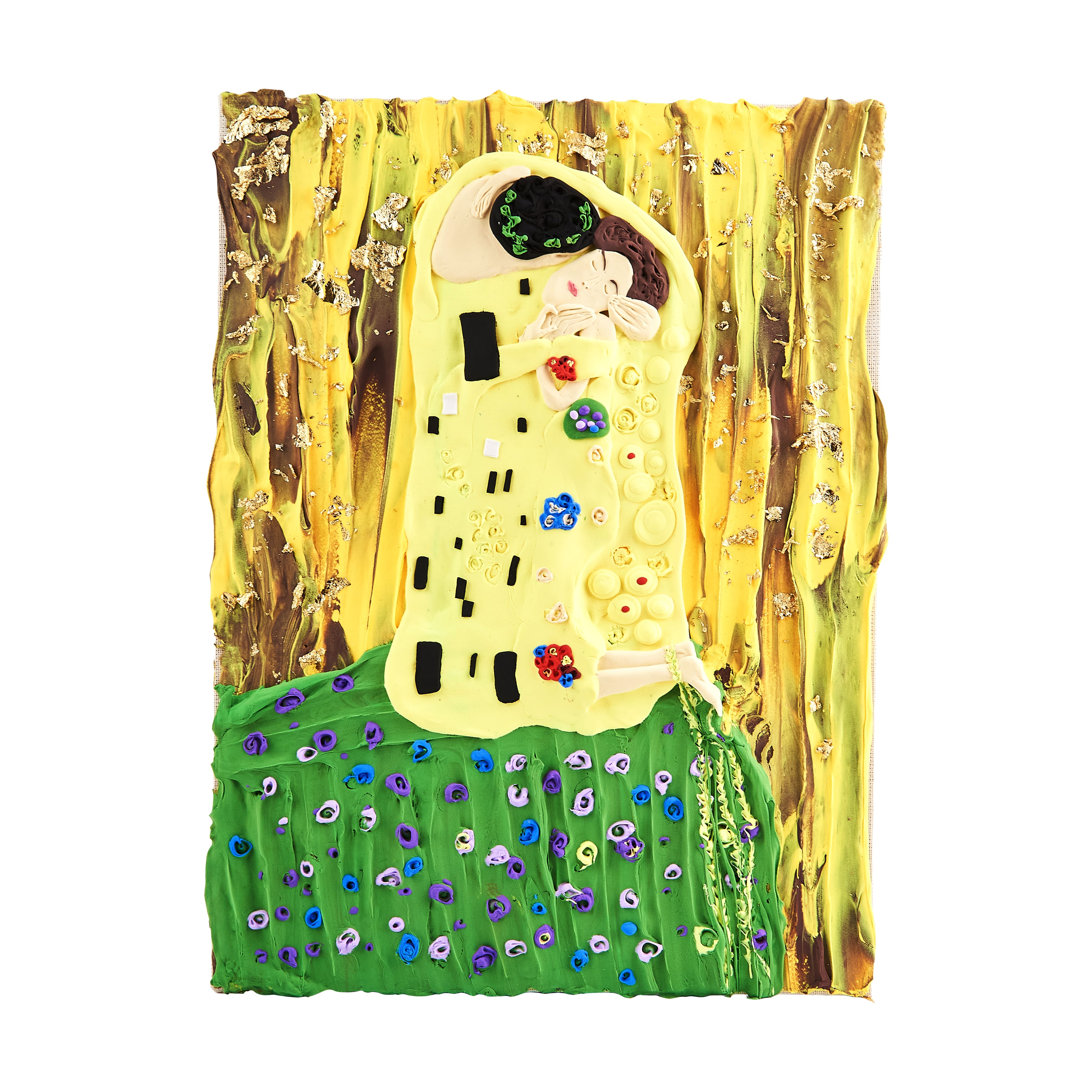 OKTO Sensory Art 3D Gustav Klimt The Kiss Clay Painting Kit