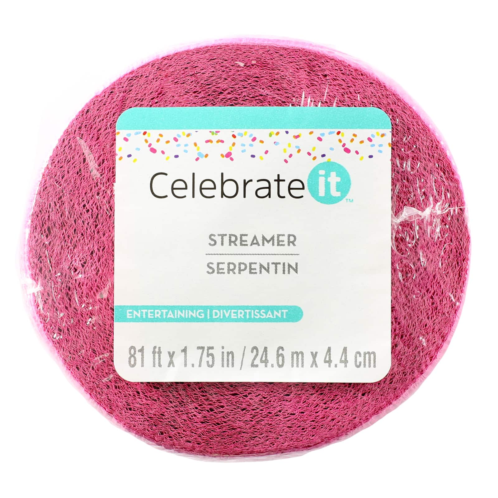 12 Pack: 81ft. Pink Crepe Streamer by Celebrate It&#x2122;