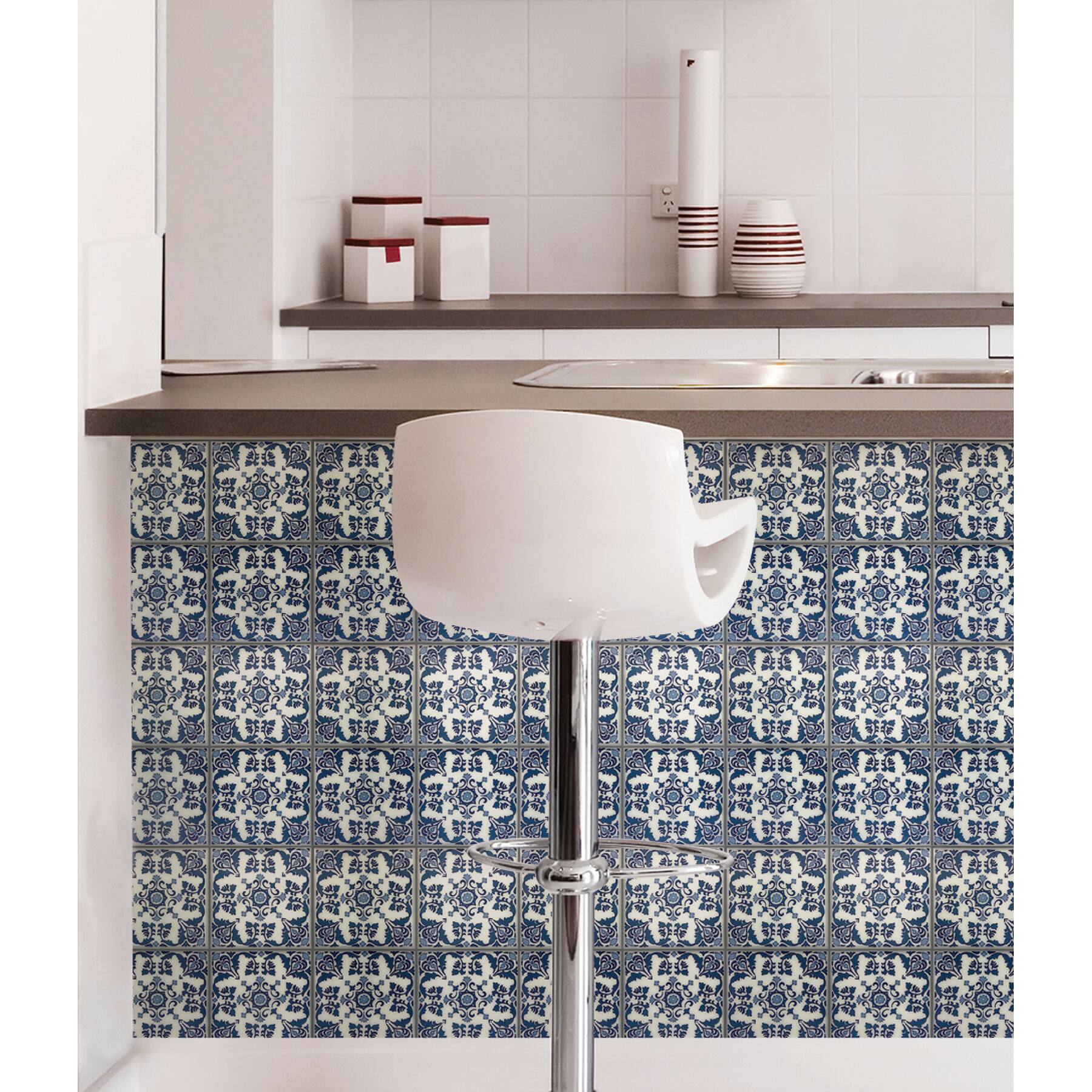 WallPops Aegean Peel & Stick Backsplash Tiles