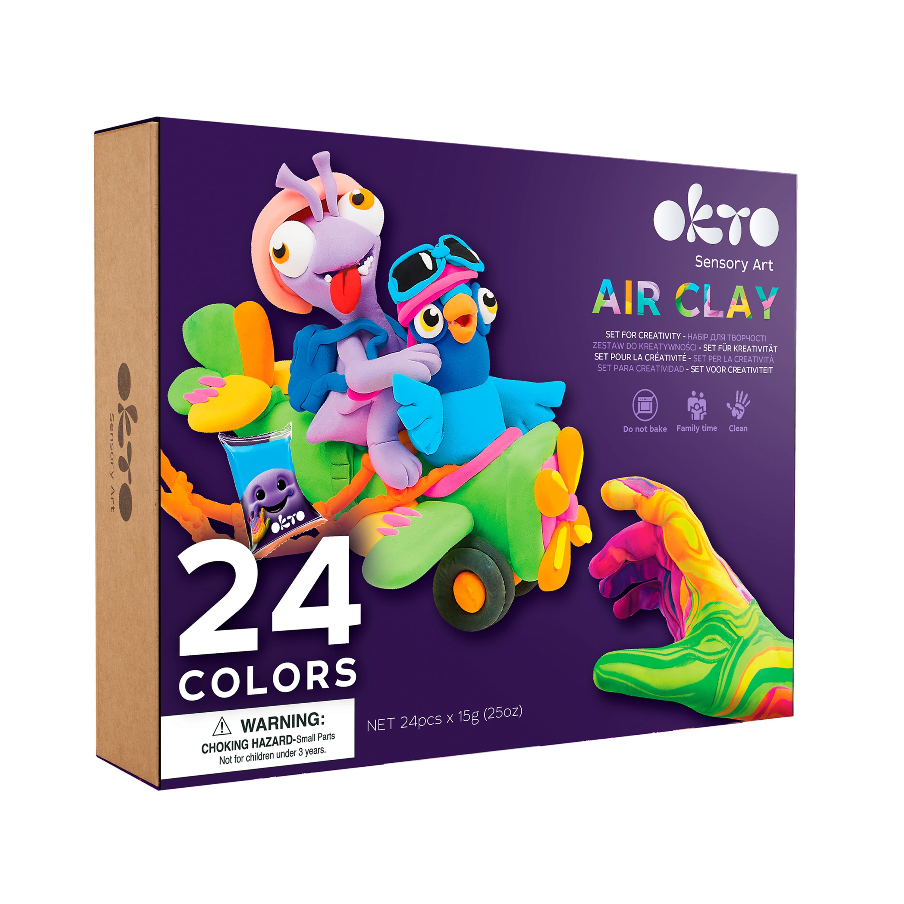 OKTO 24 Color Air Clay Creativity Kit