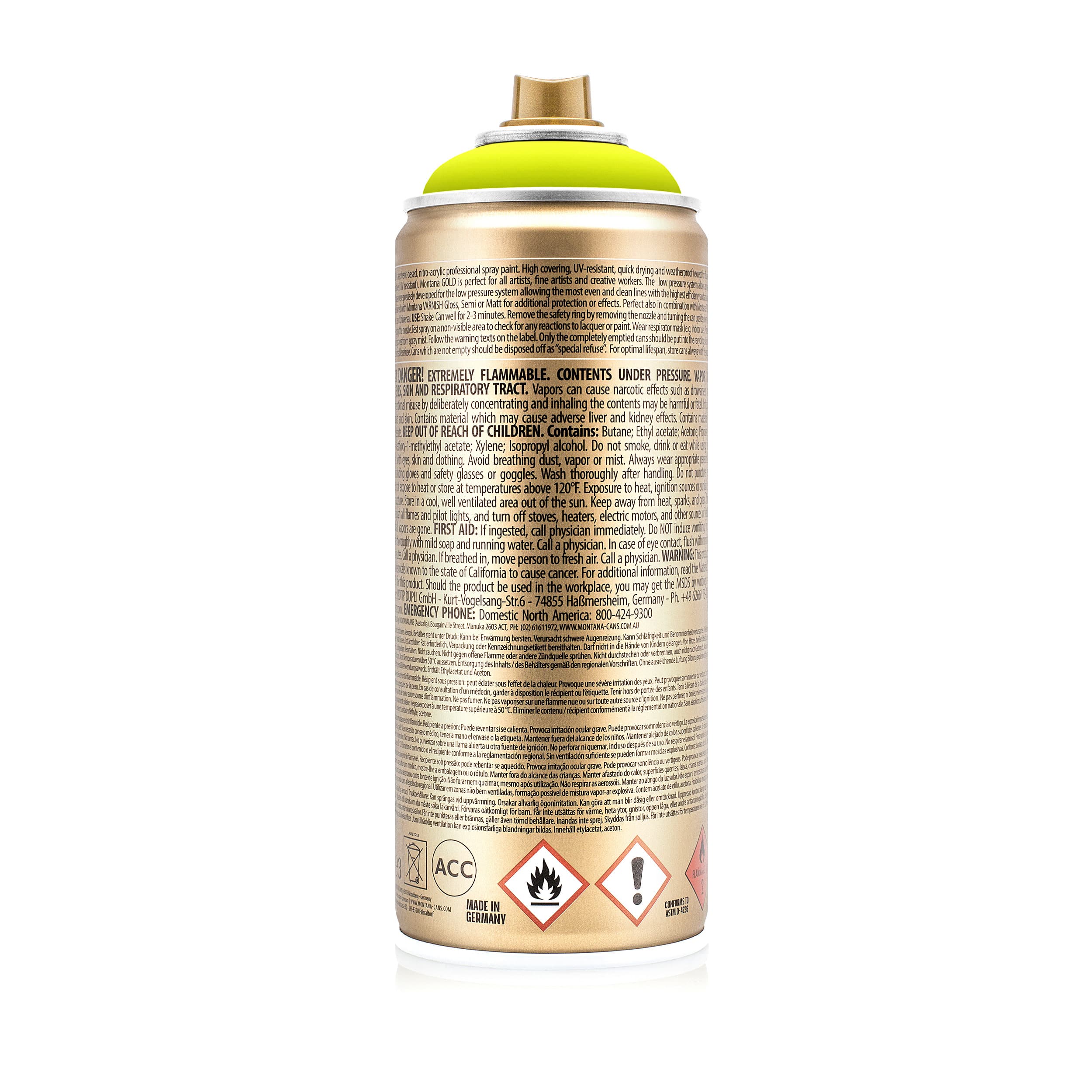 Montana&#x2122; Cans GOLD Flash Color Spray Paint, 400mL