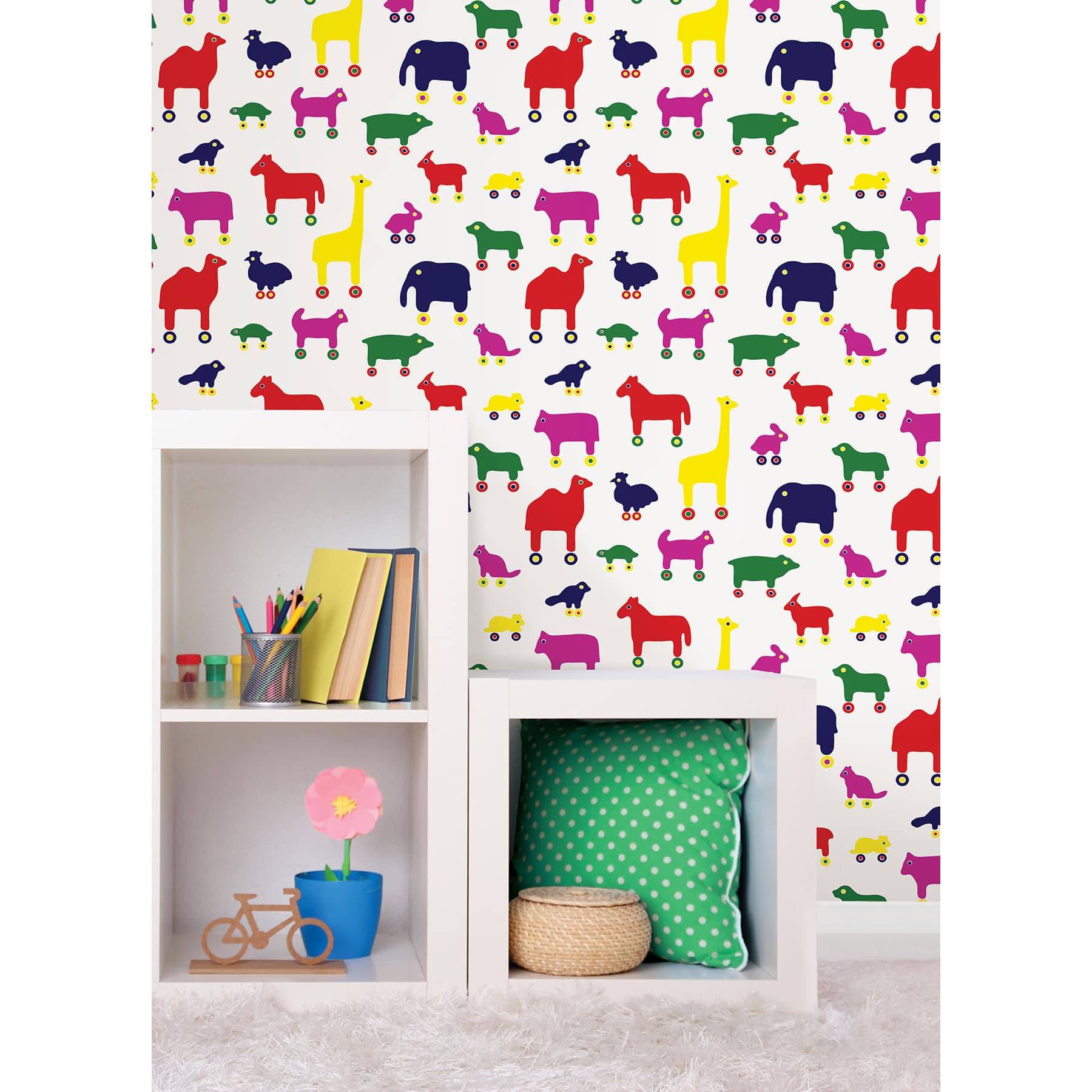 Brewster Marimekko Multicolor Rulla Peel & Stick Wallpaper