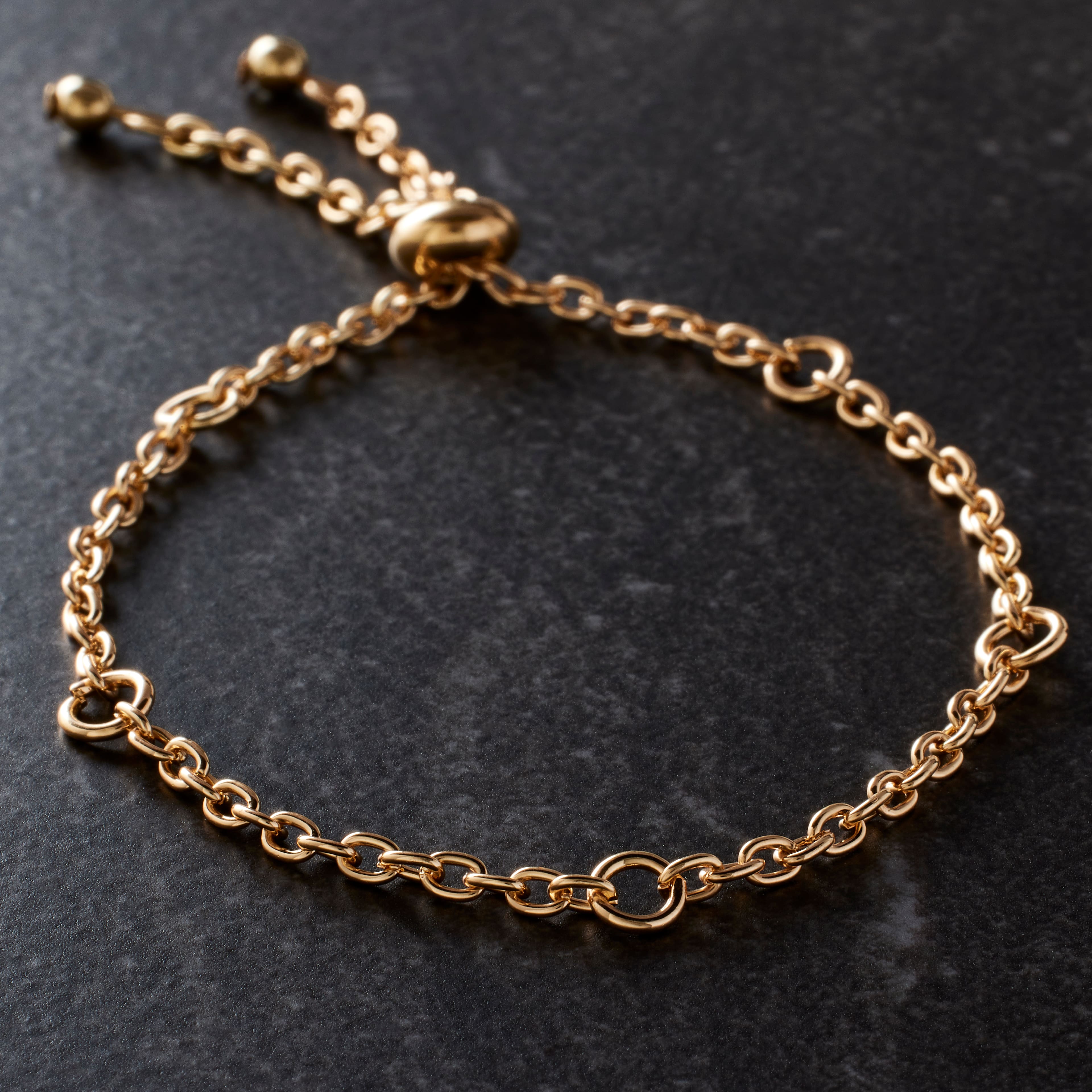 24 Pack: 9" Gold Slider Charm Bracelet by Bead Landing™