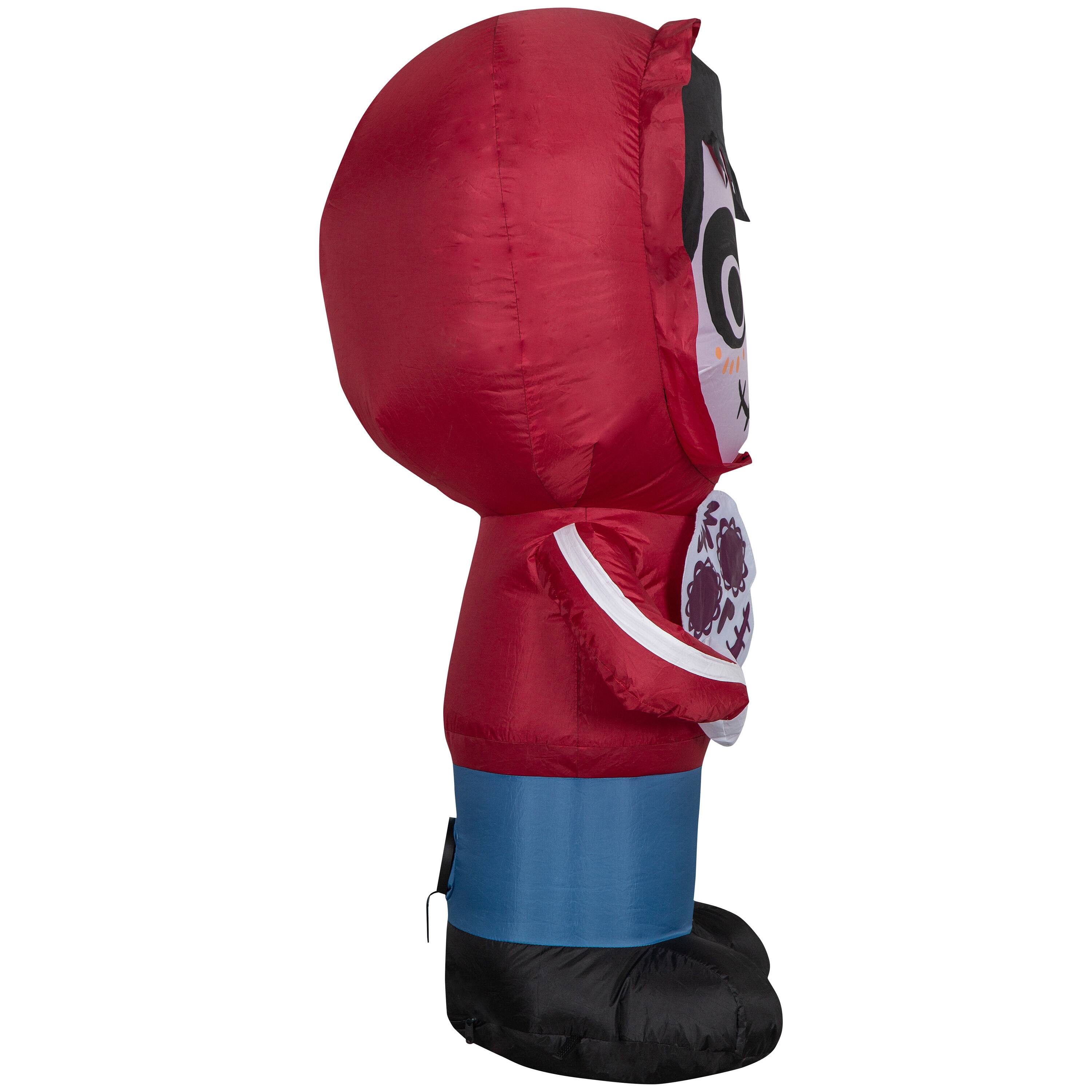 3.5ft. Airblown® Inflatable Halloween Miguel from Coco with Skull