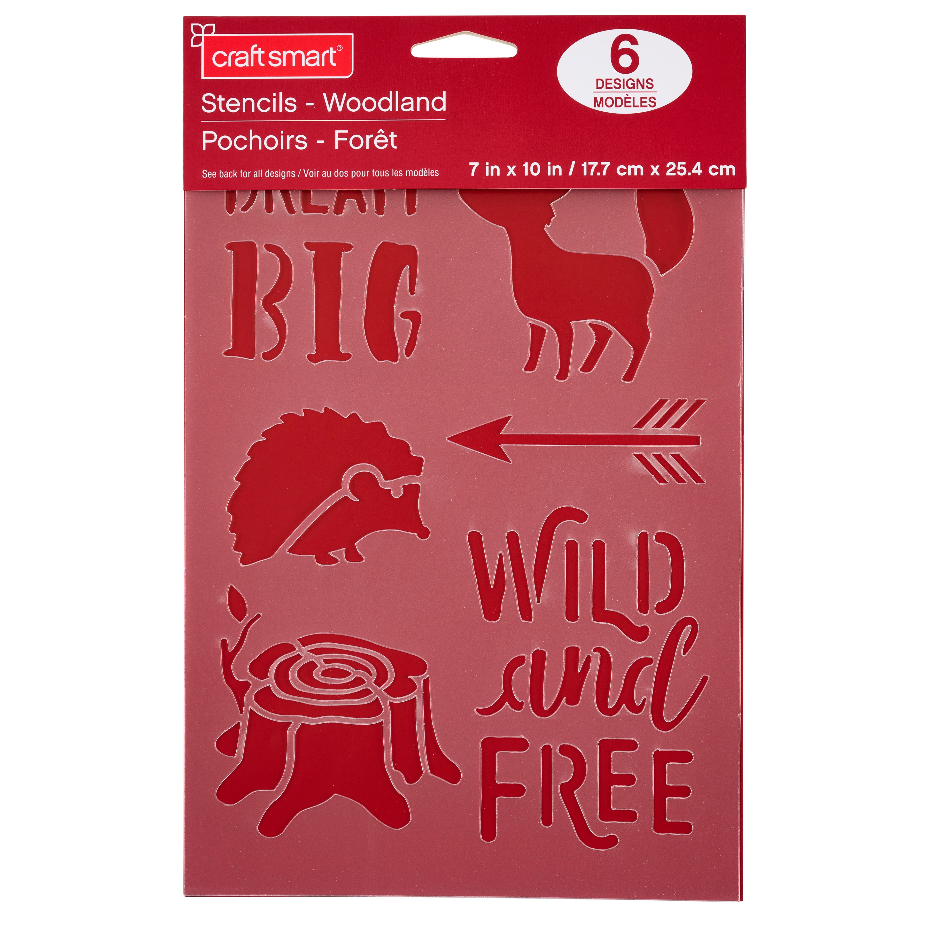 Woodland Stencils, 7&#x22; x 10&#x22; by Craft Smart&#xAE;