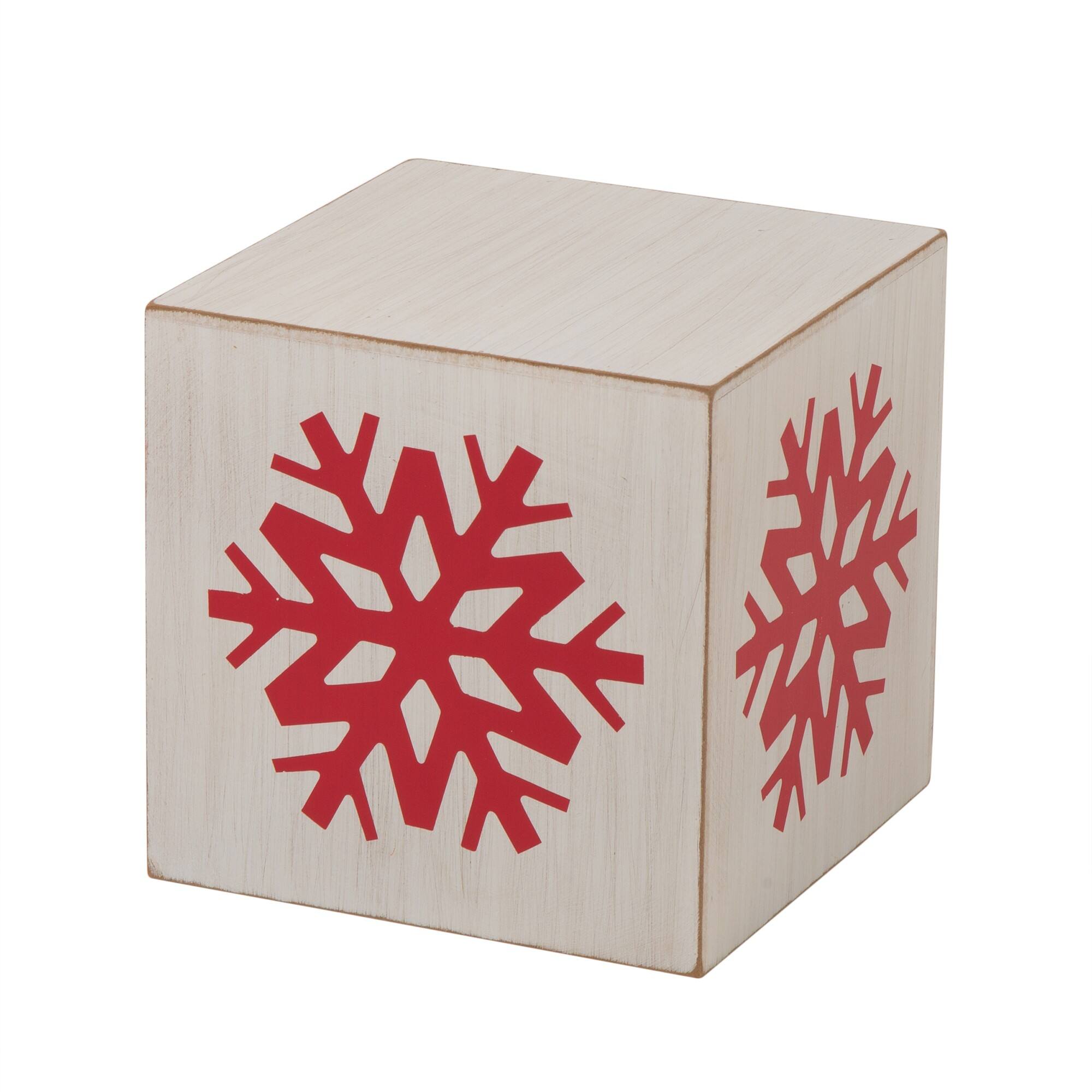 Glitzhome® 32" Wooden Block JOY Porch Décor