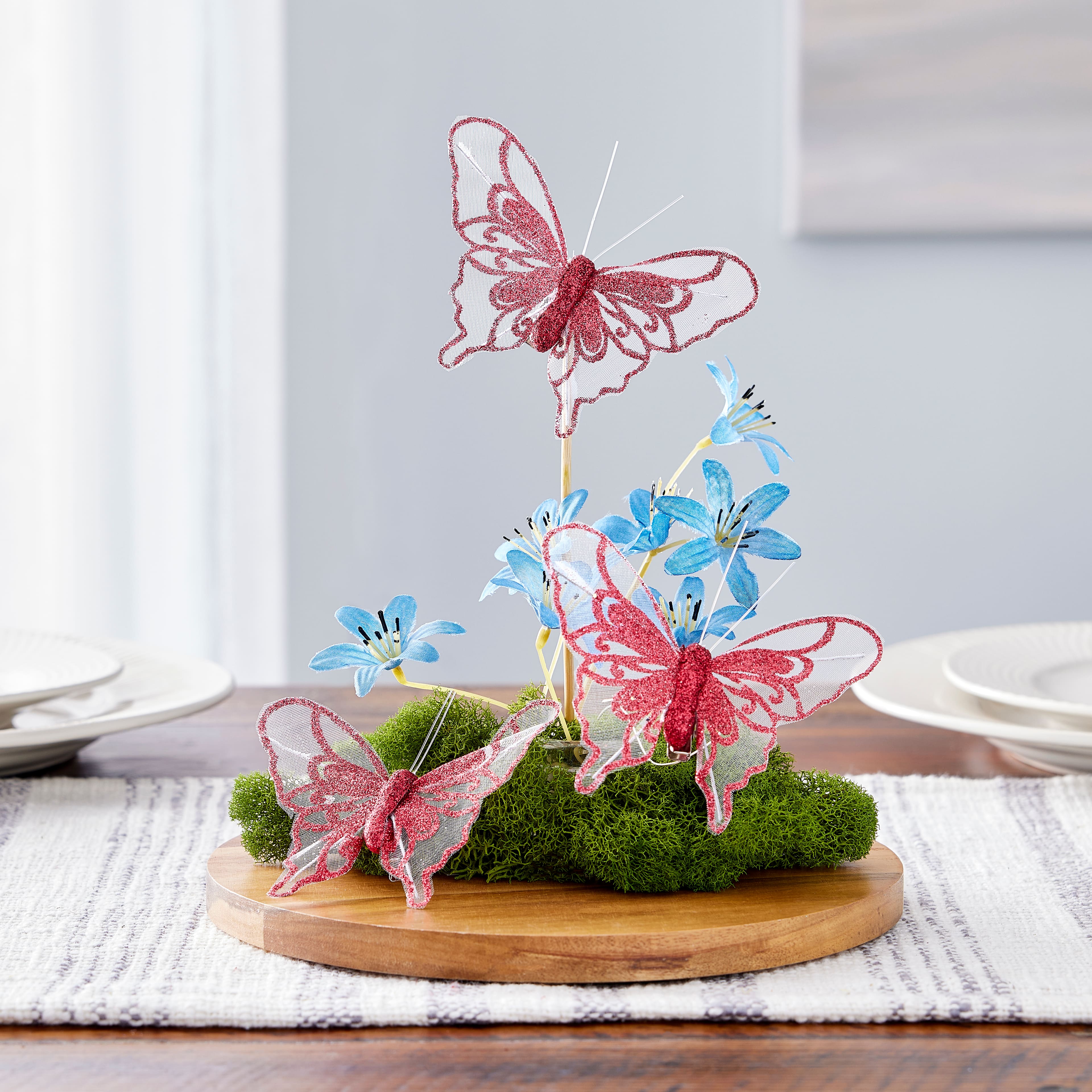 Glitter Butterfly Embellishments, 3ct. by Ashland&#xAE;
