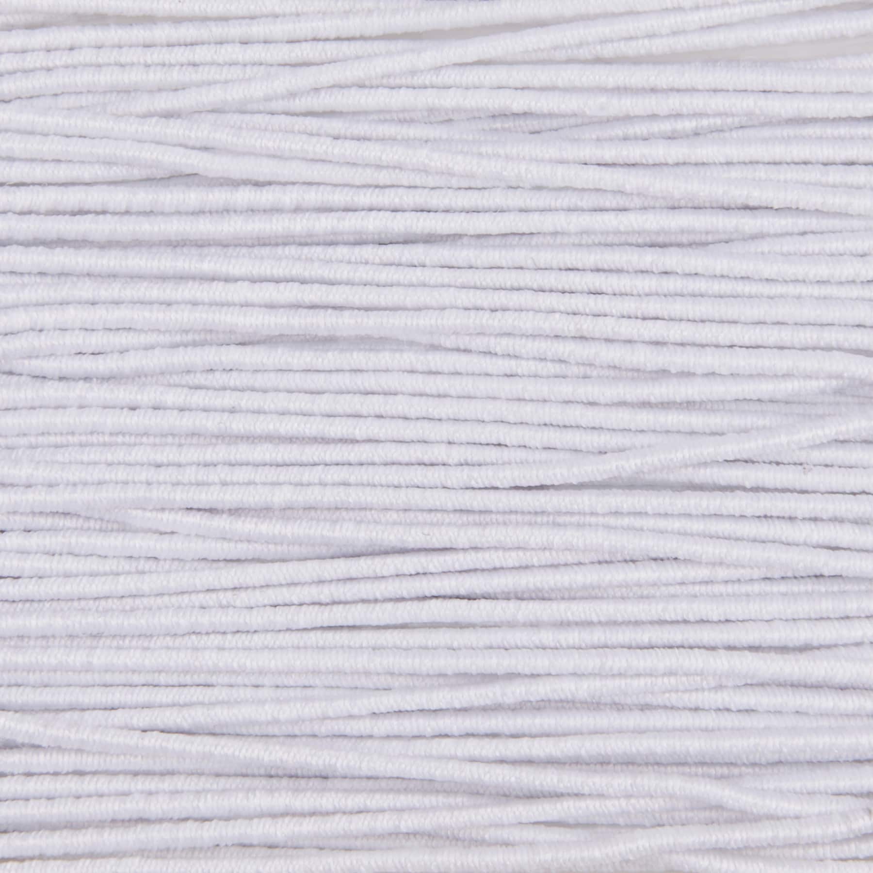 12 Pack: 0.5mm White Elastic Cord by Bead Landing™