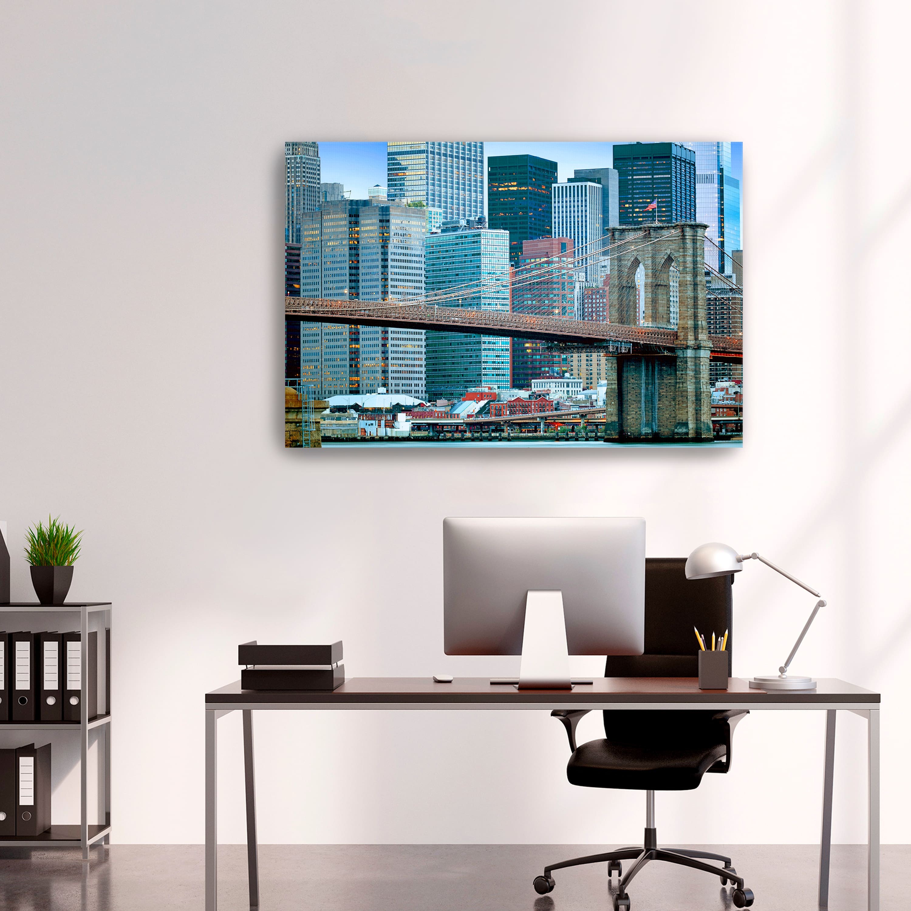 Daylight Brooklyn Bridge Canvas Giclee