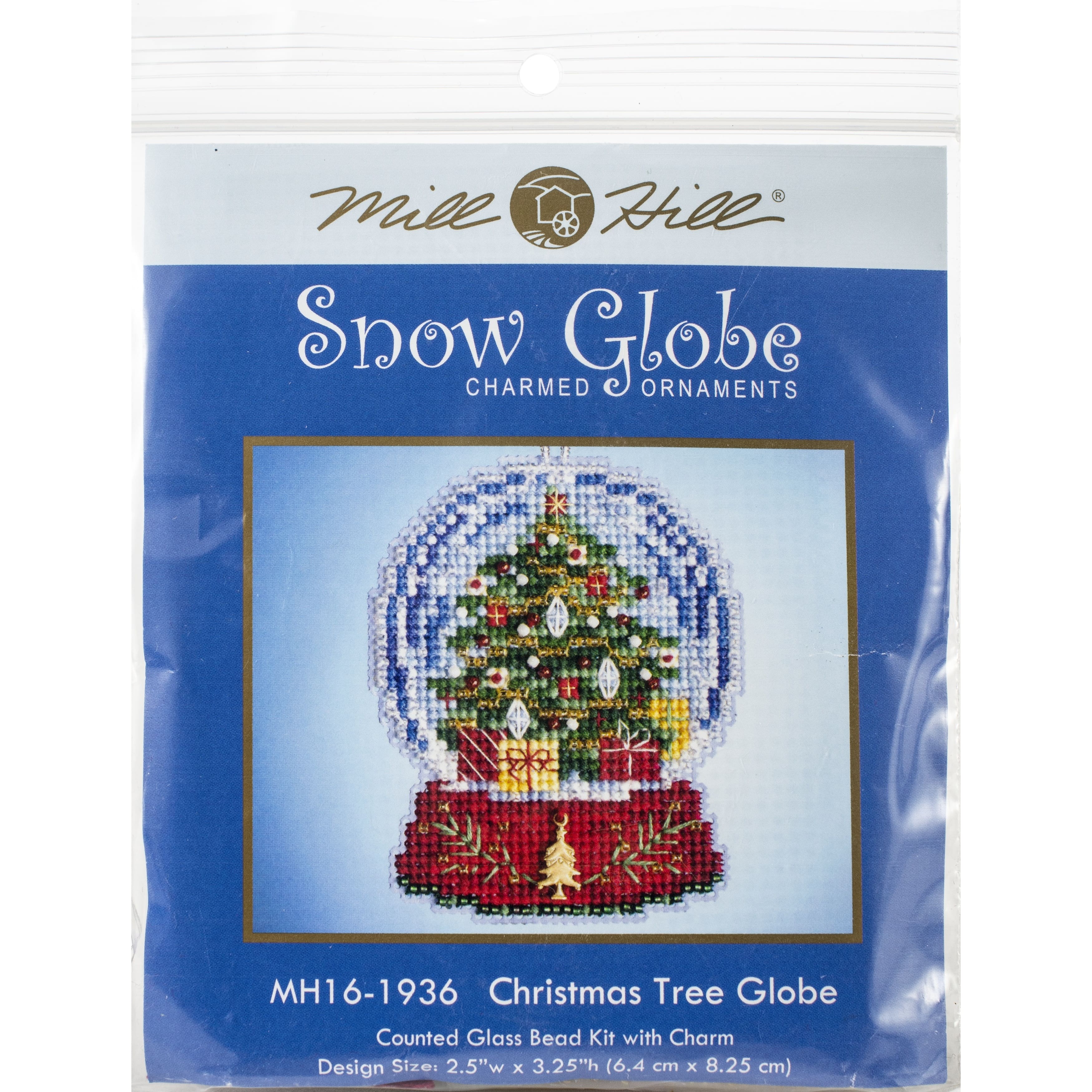 Mill Hill&#xAE; Christmas Tree Snow Globe Ornament Beaded Counted Cross Stitch Kit