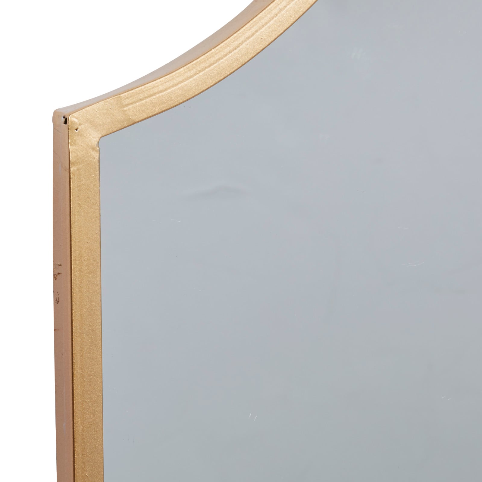31'' Gold Traditional Metal Trifold Wall Mirror