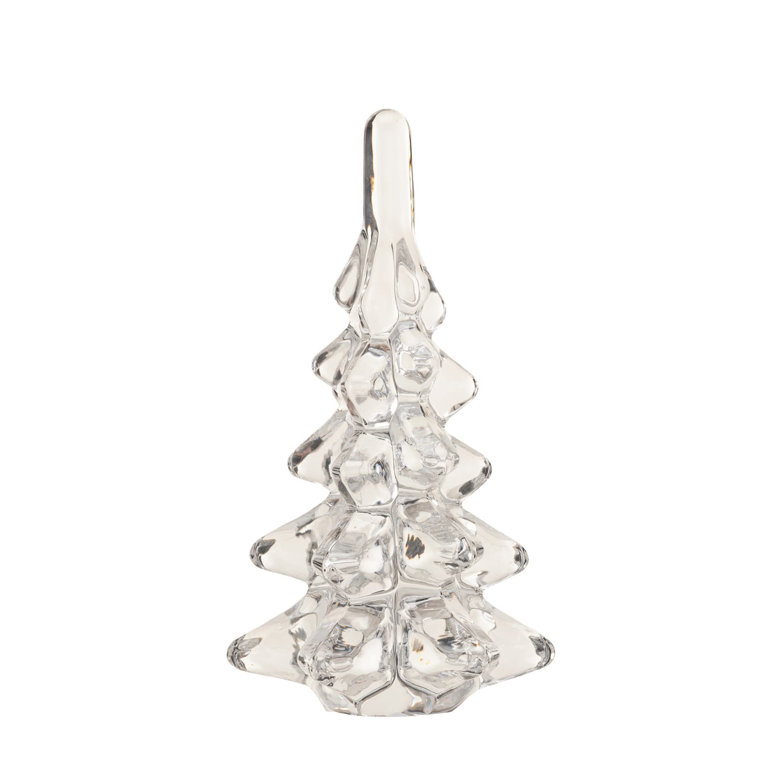 Hello Honey&#xAE; 6.25&#x22; Clear Mini Glass Christmas Tree D&#xE9;cor