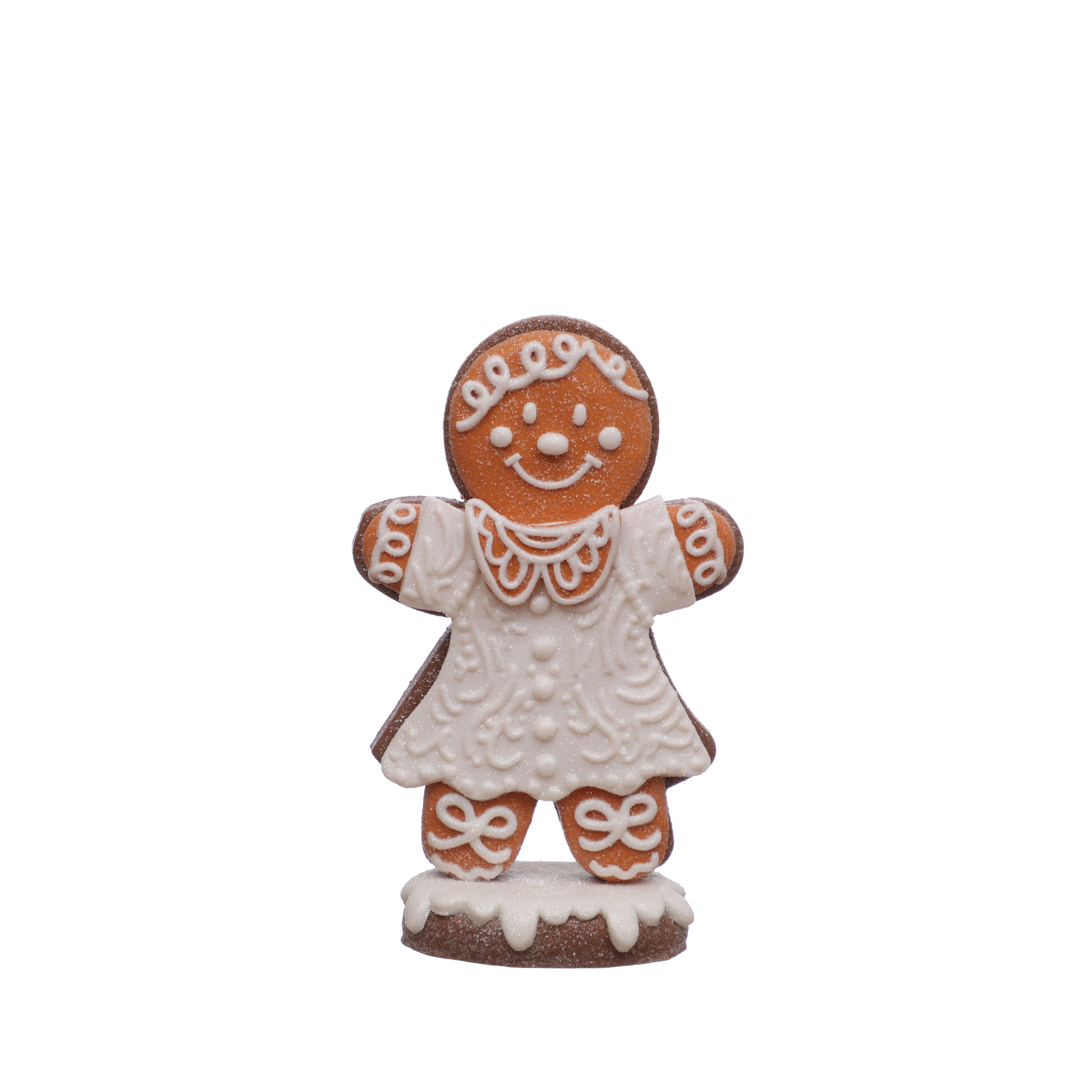 5&#x22; Frosted Gingerbread Cookie in Dress Clay Tabletop D&#xE9;cor by Ashland&#xAE;