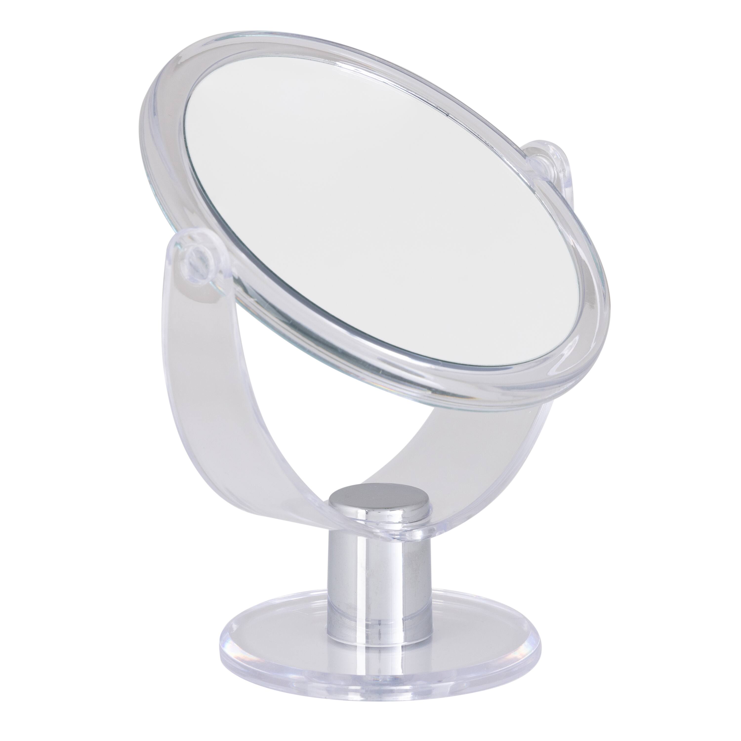 Home Details Dual Sided 10X Magnification Rubberized Vanity Mirror