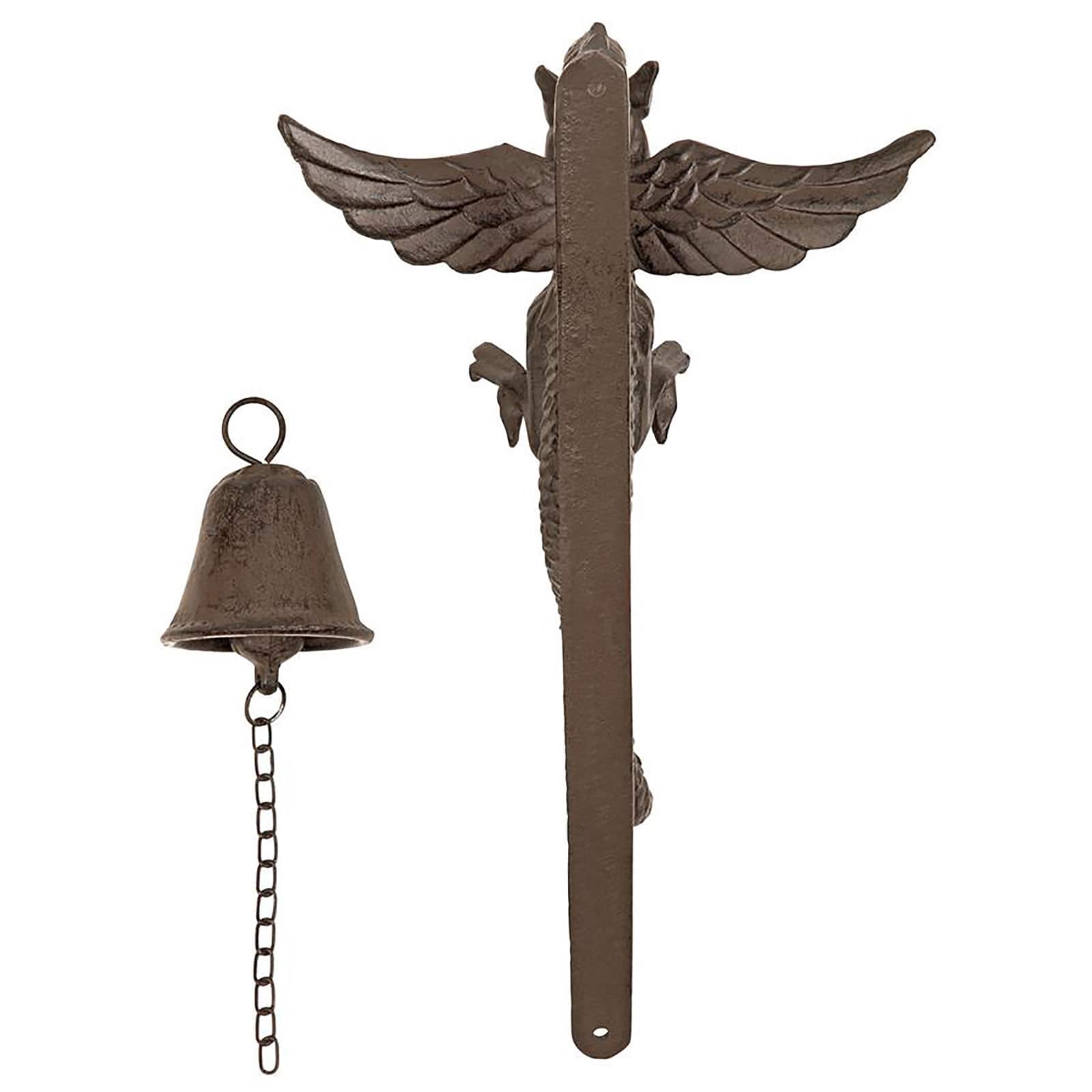 Design Toscano Florentine Dragon Gothic Iron Doorbells, 2ct.