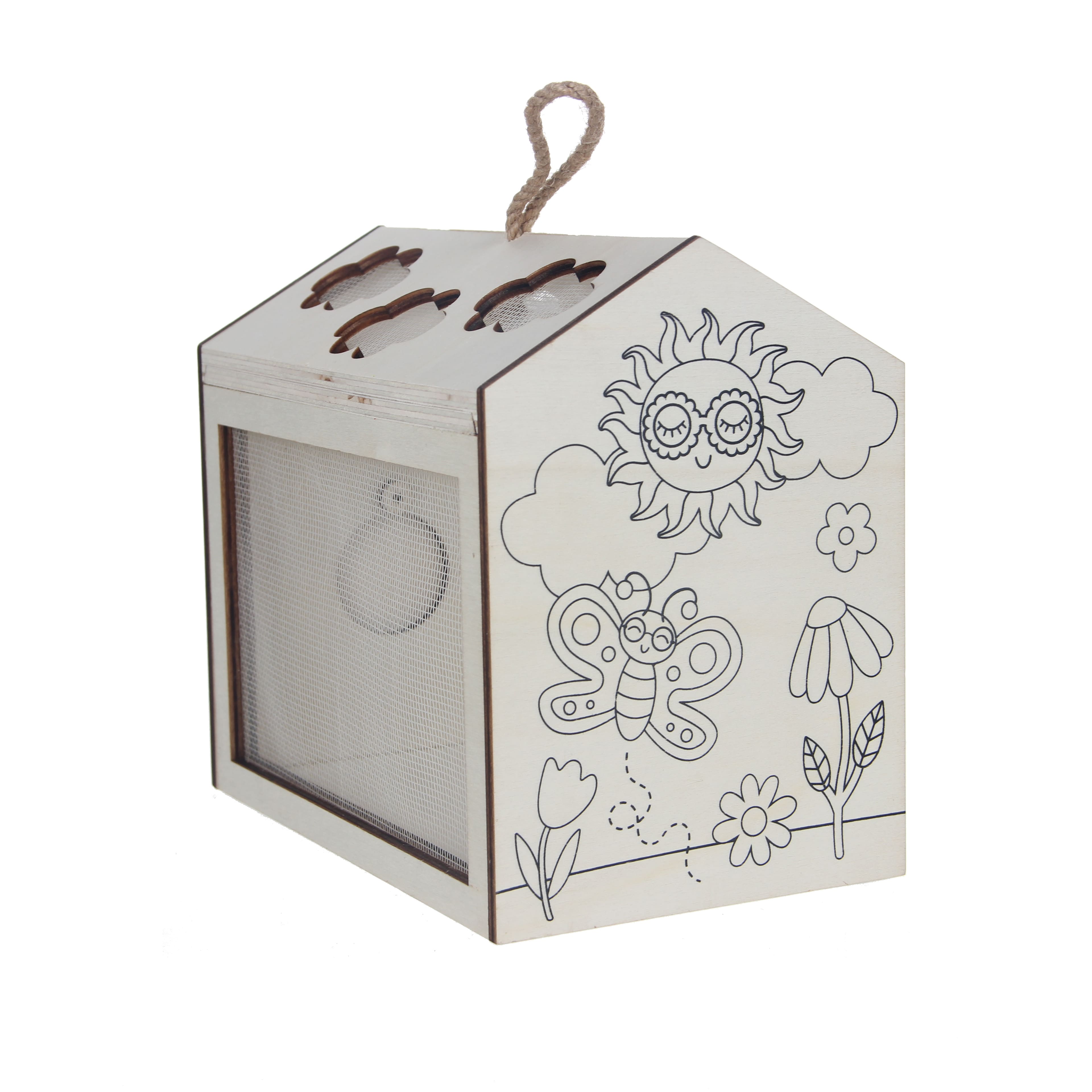 Bee &#x26; Butterfly Color Your Own Bug Catcher Kit by Creatology&#x2122;