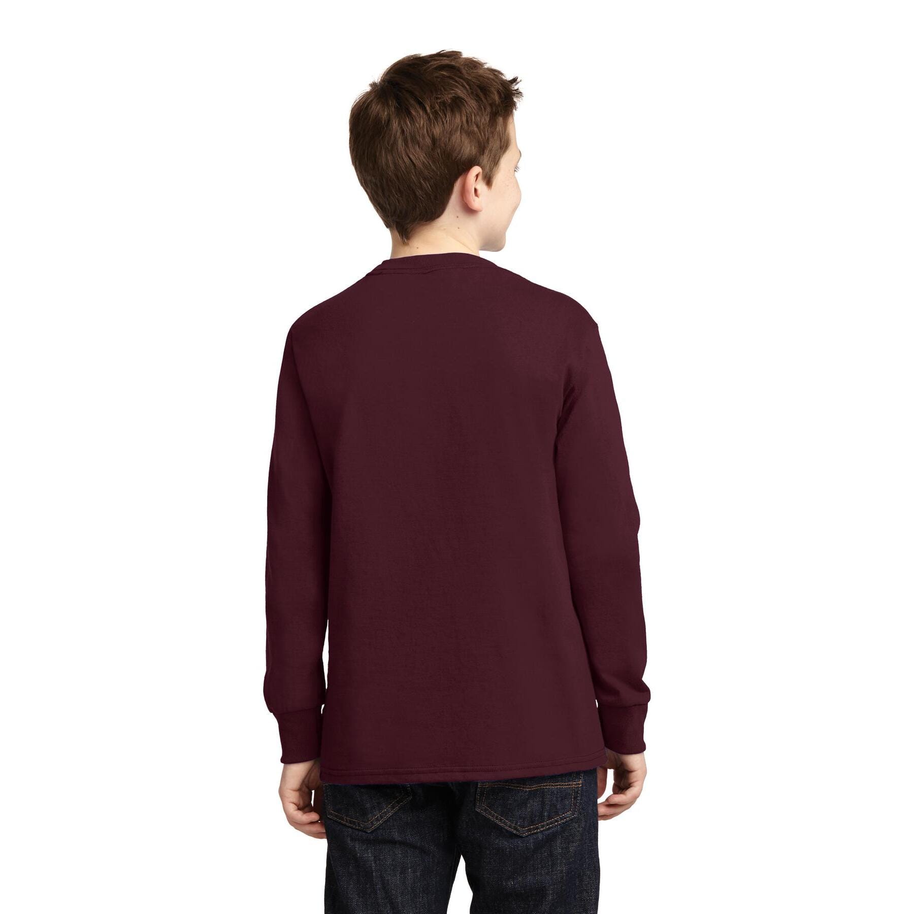 Port & Company® Youth Long Sleeve Core Cotton T-Shirt